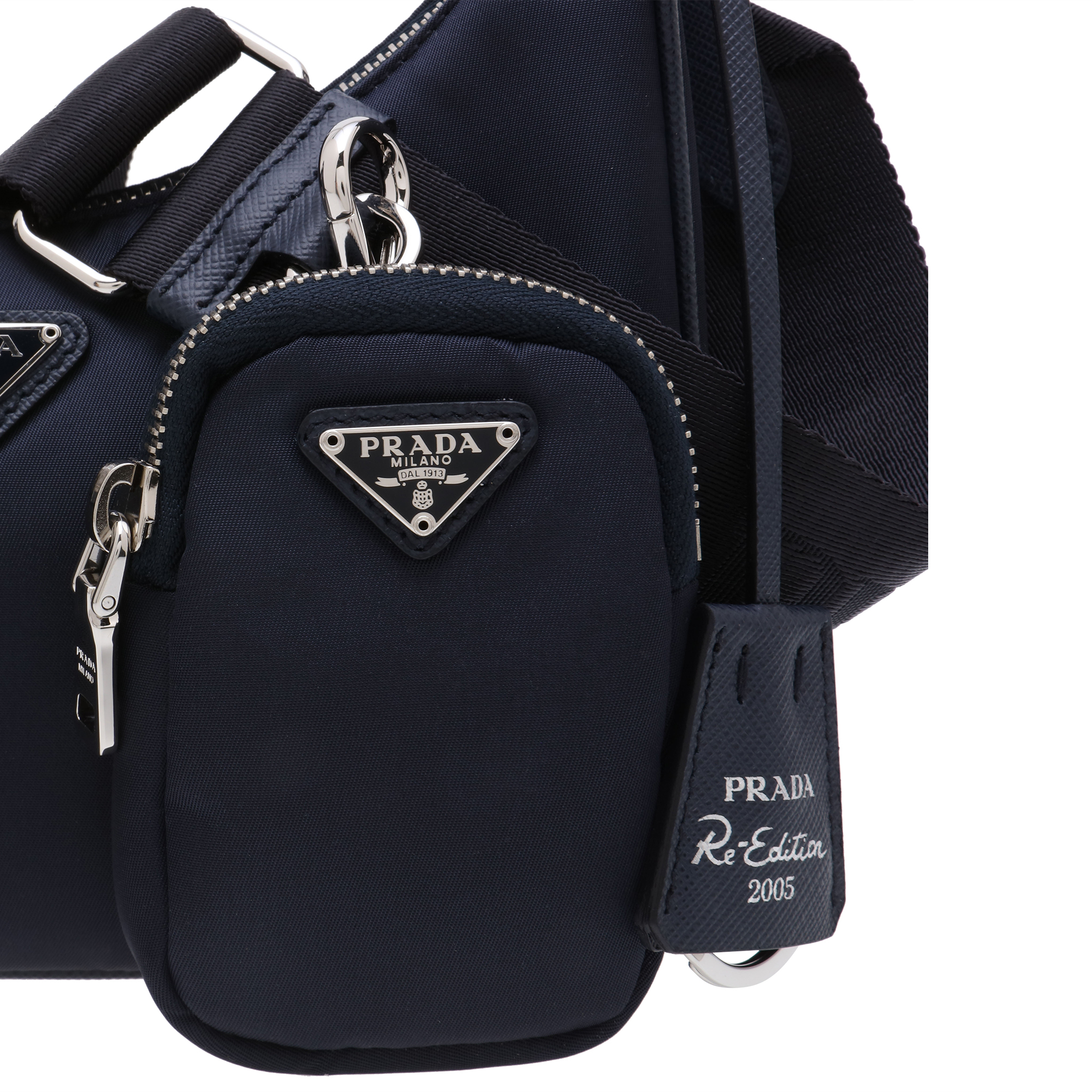 

Re-Edition nylon shoulder bag, Blue