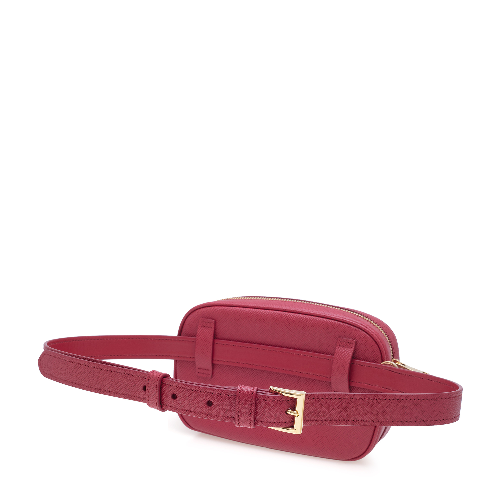 

Saffiano leather belt bag, Red