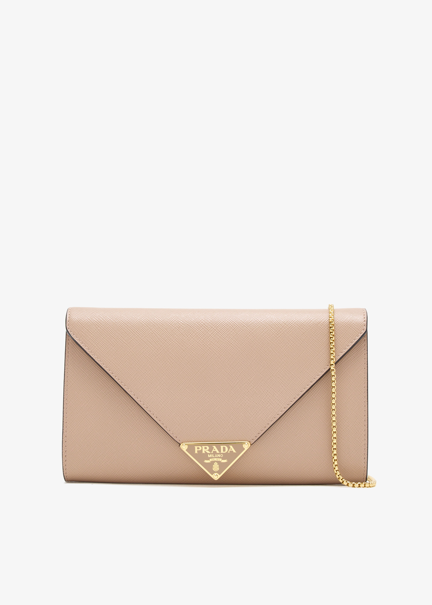 

Mini saffiano leather bag, Beige