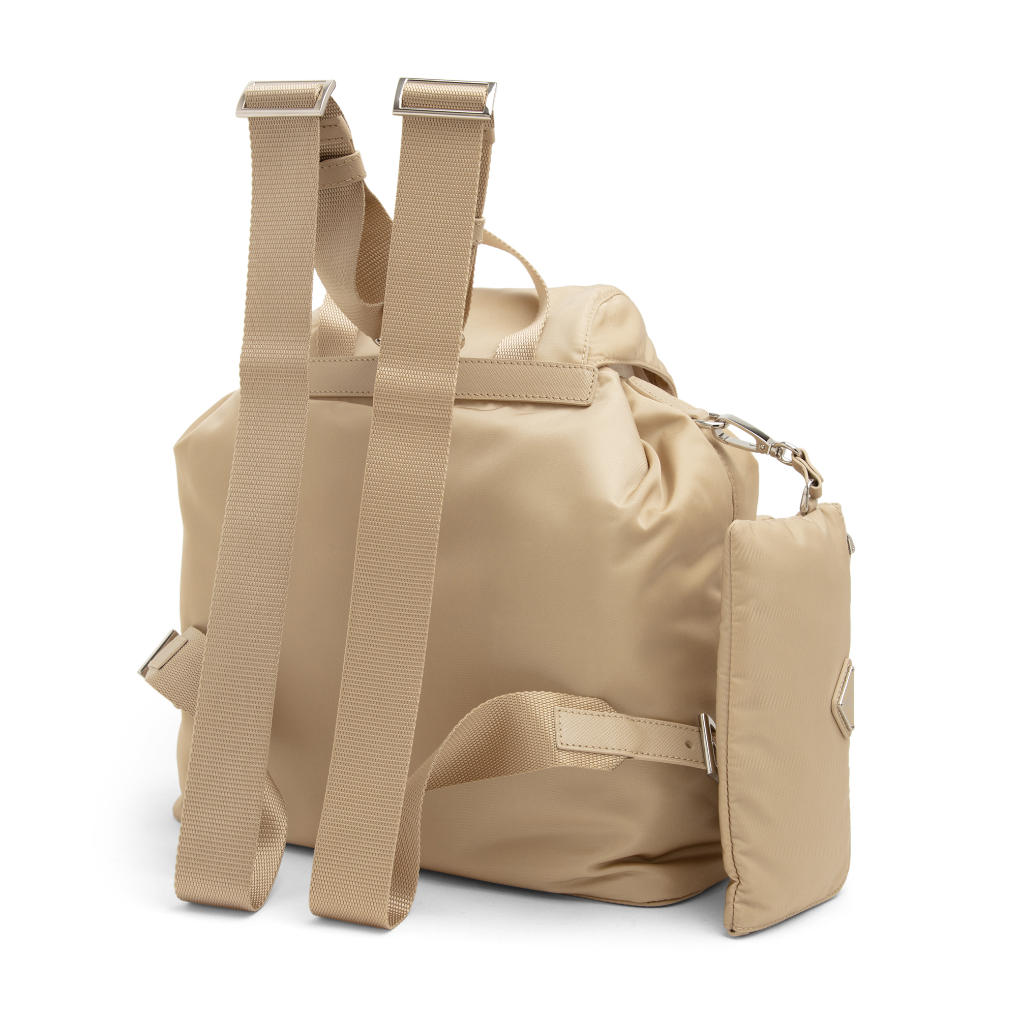 

Nylon backpack, Beige