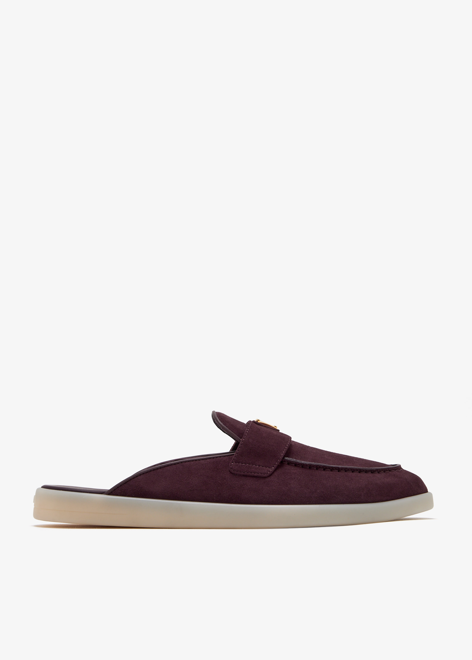 

Suede mules, Burgundy