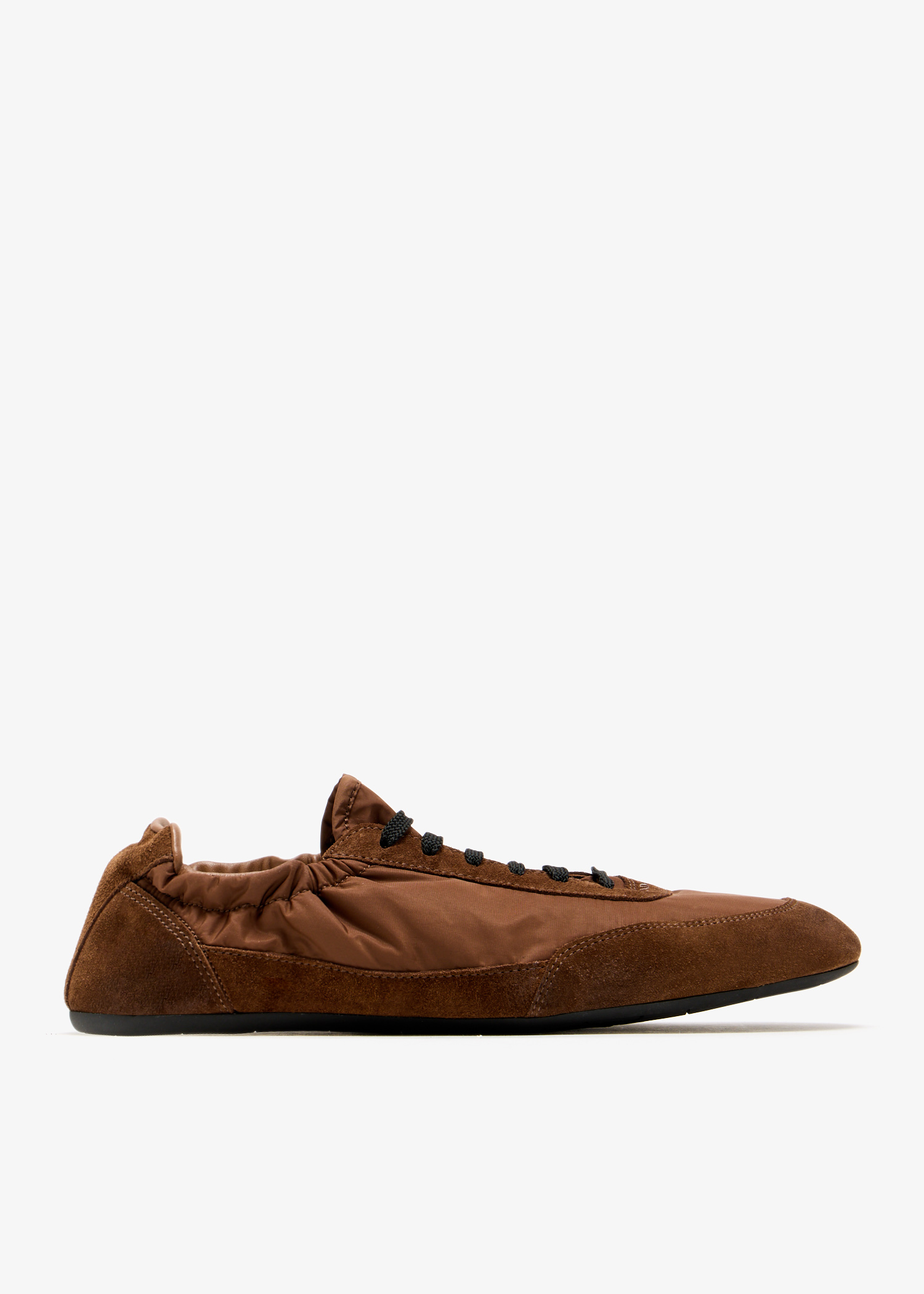 

Collapse Re-Nylon and suede sneakers, Brown