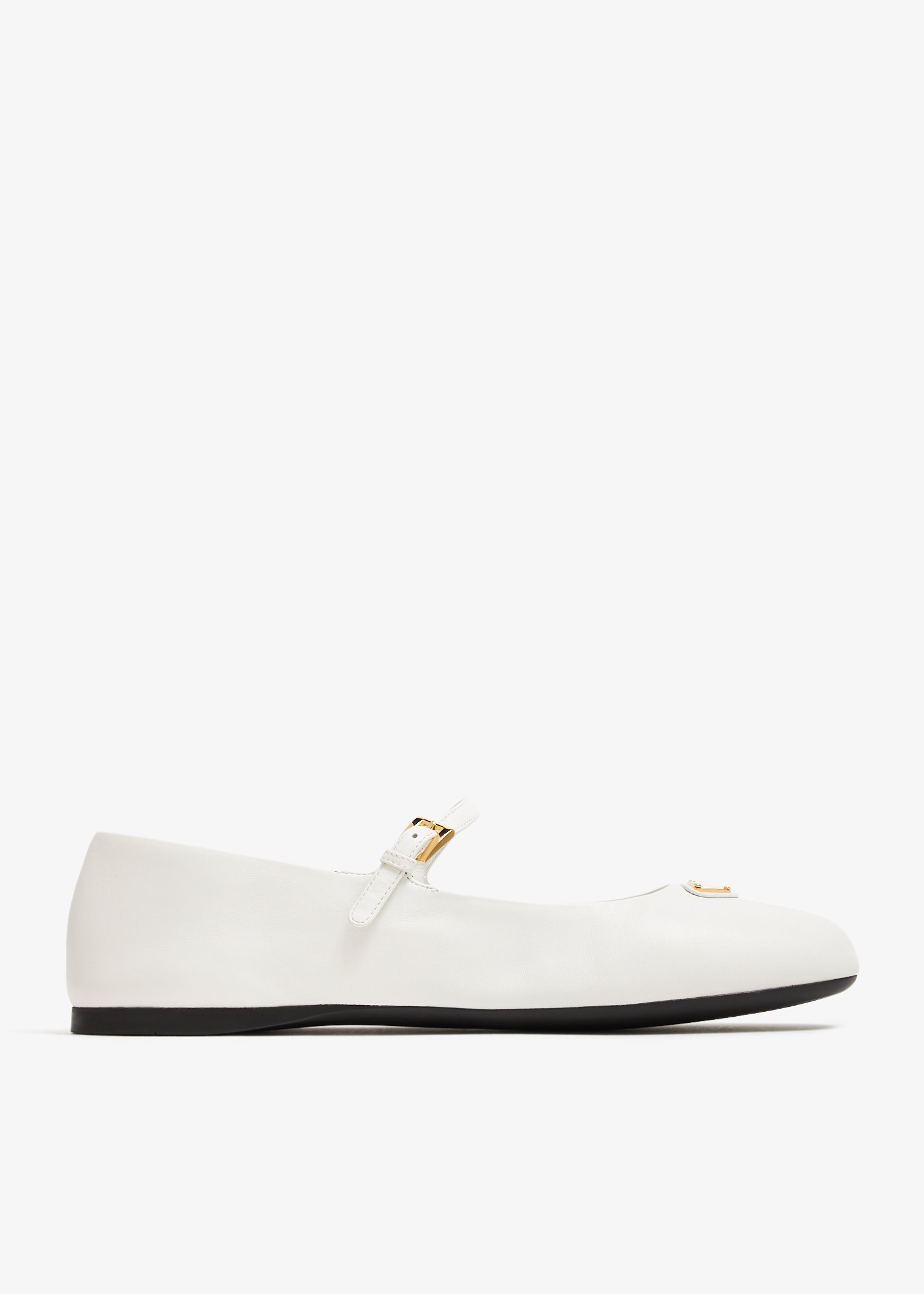 

Nappa leather ballerinas, White