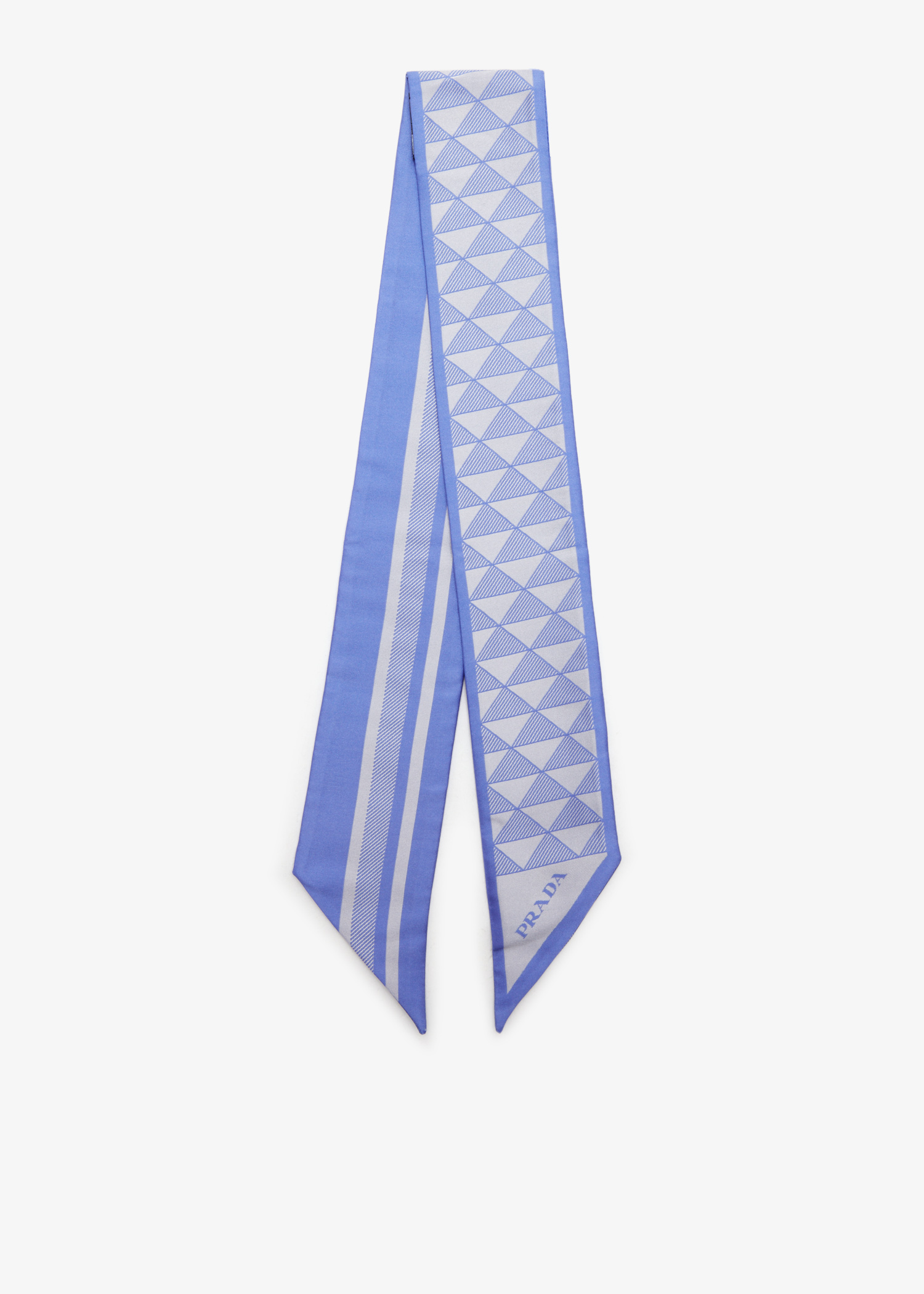 

Printed silk skinny scarf