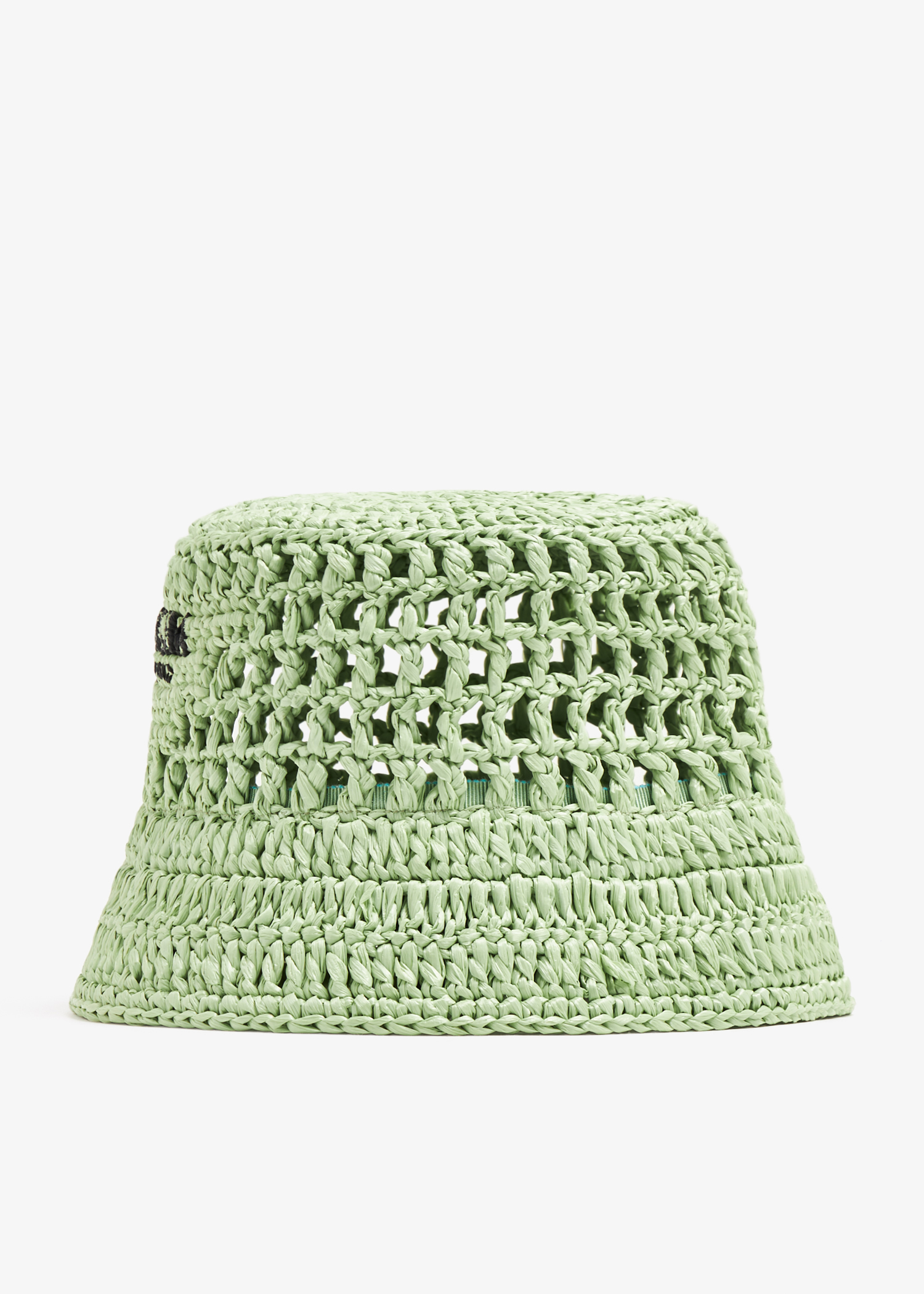 

Woven fabric bucket hat, Green