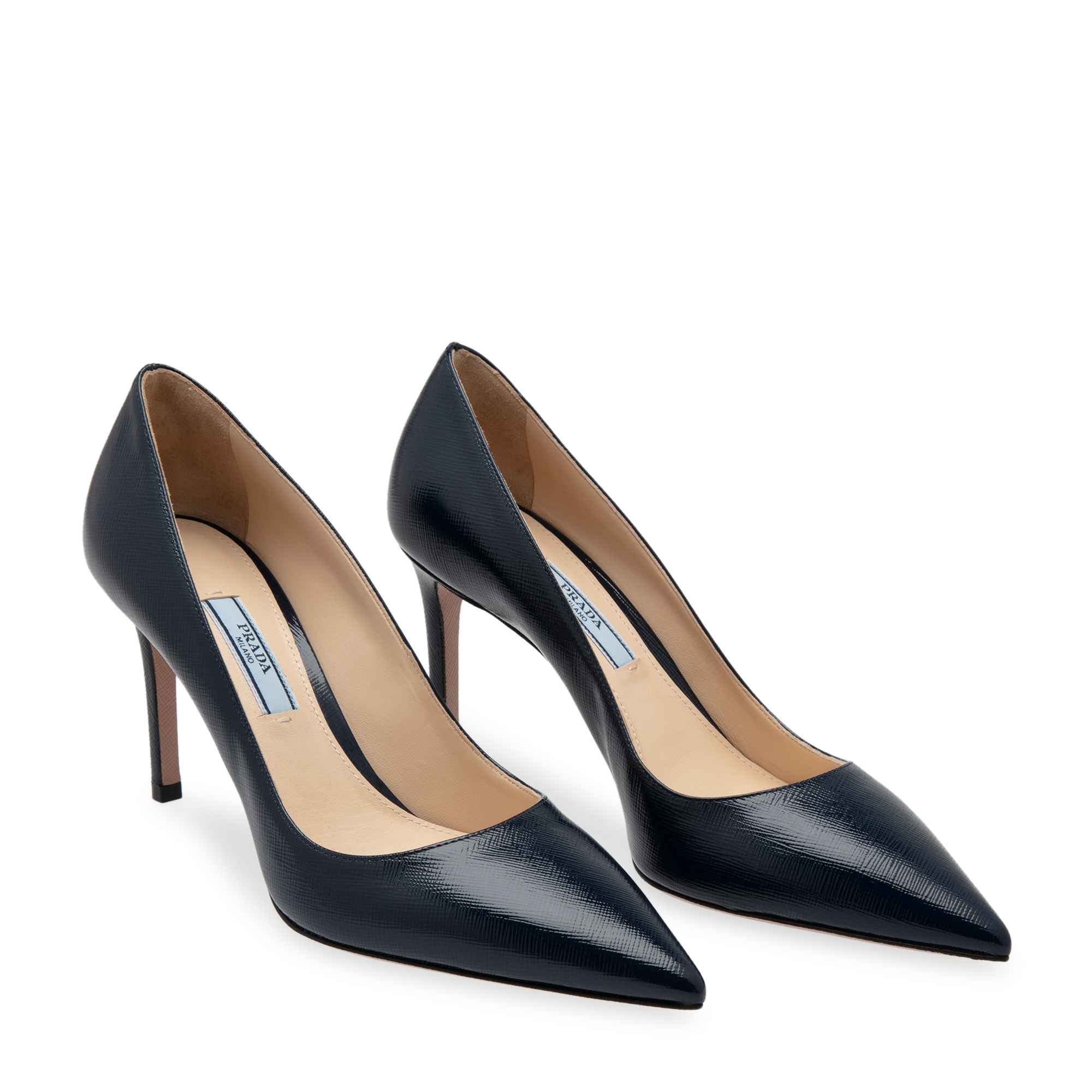 

Patent leather pumps, Blue