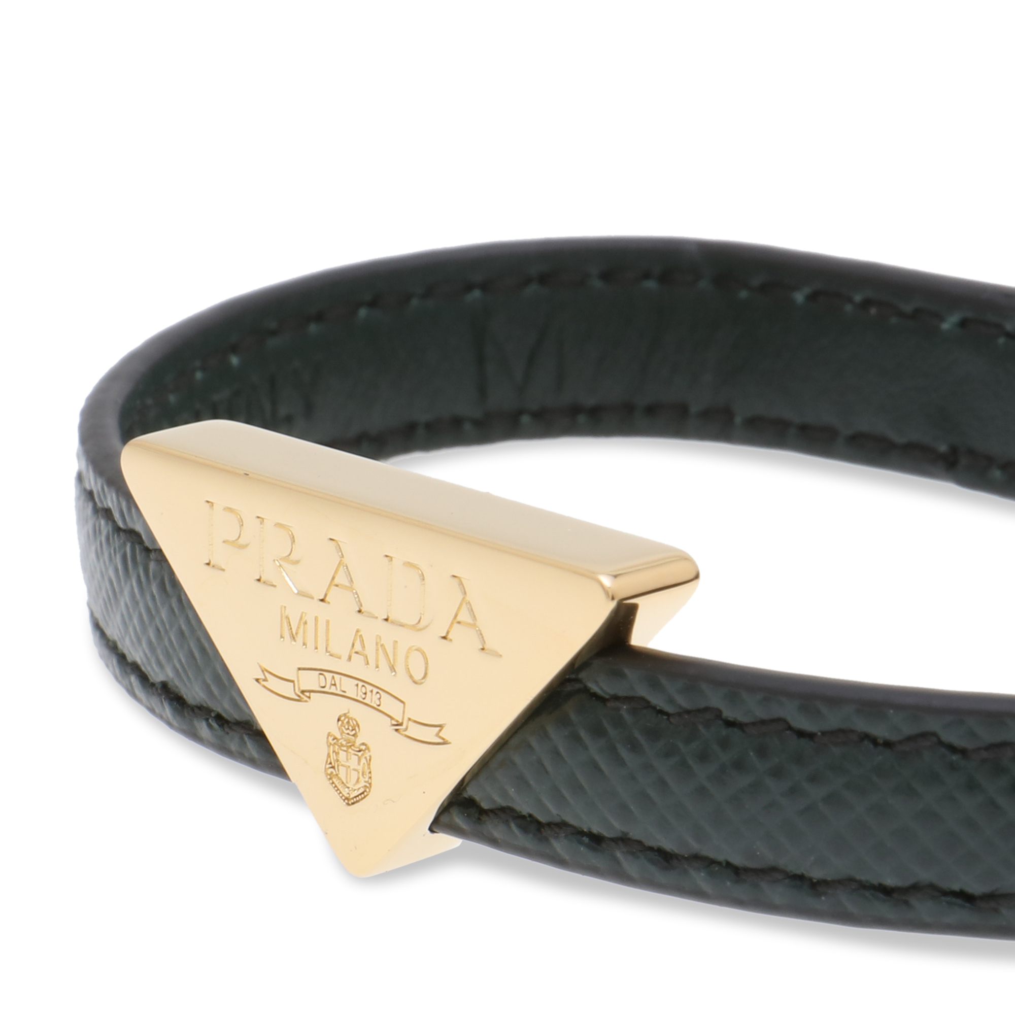 

Saffiano leather bracelet, Green