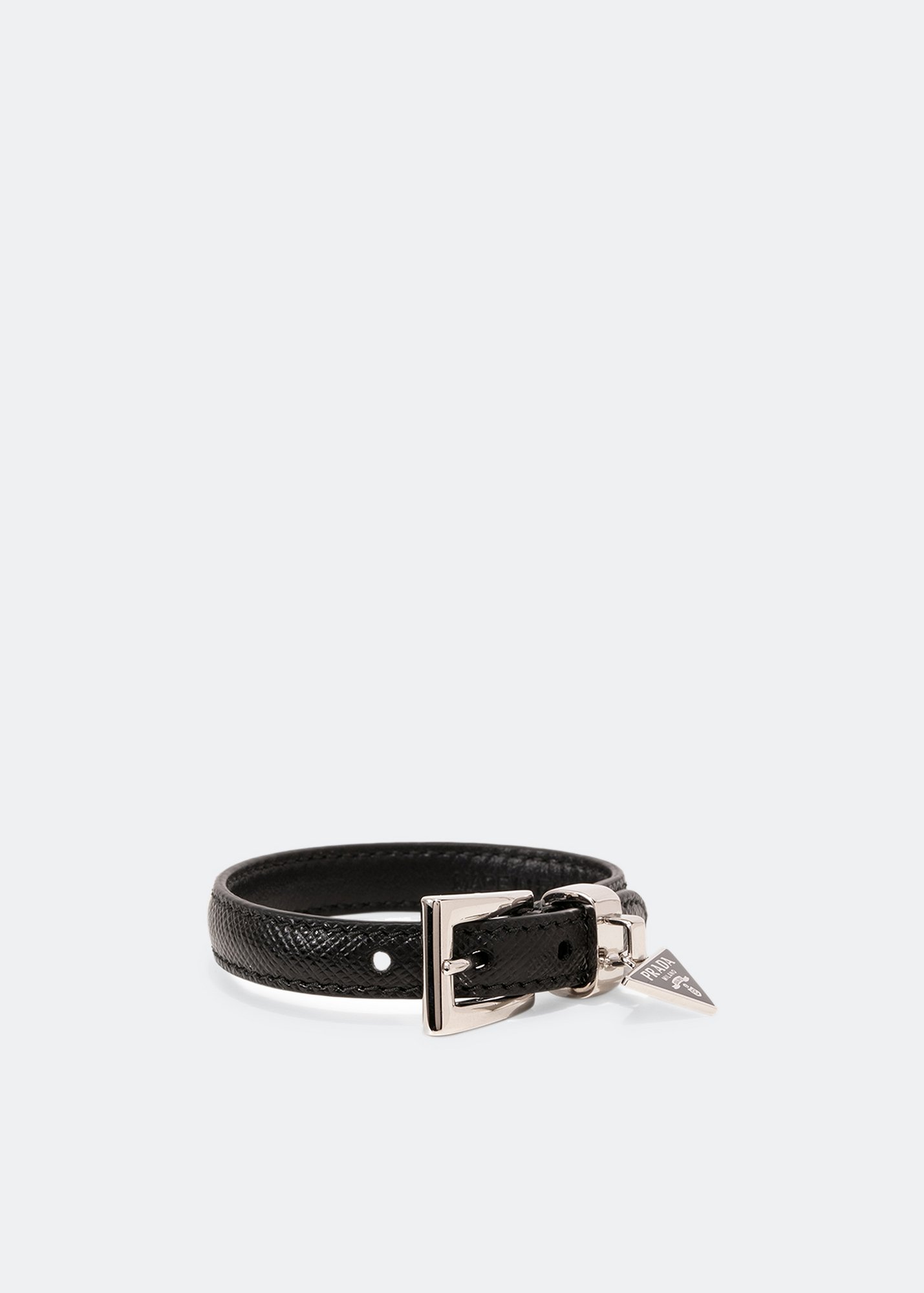 

Saffiano leather bracelet, Black