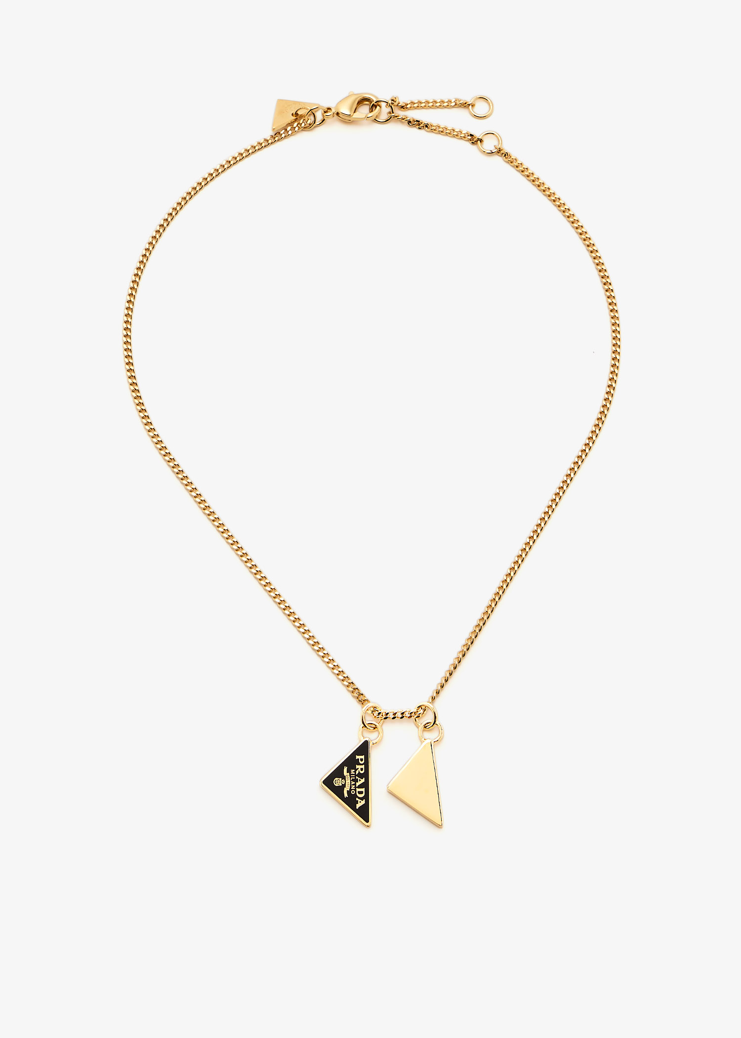 

Enameled metal necklace, Gold