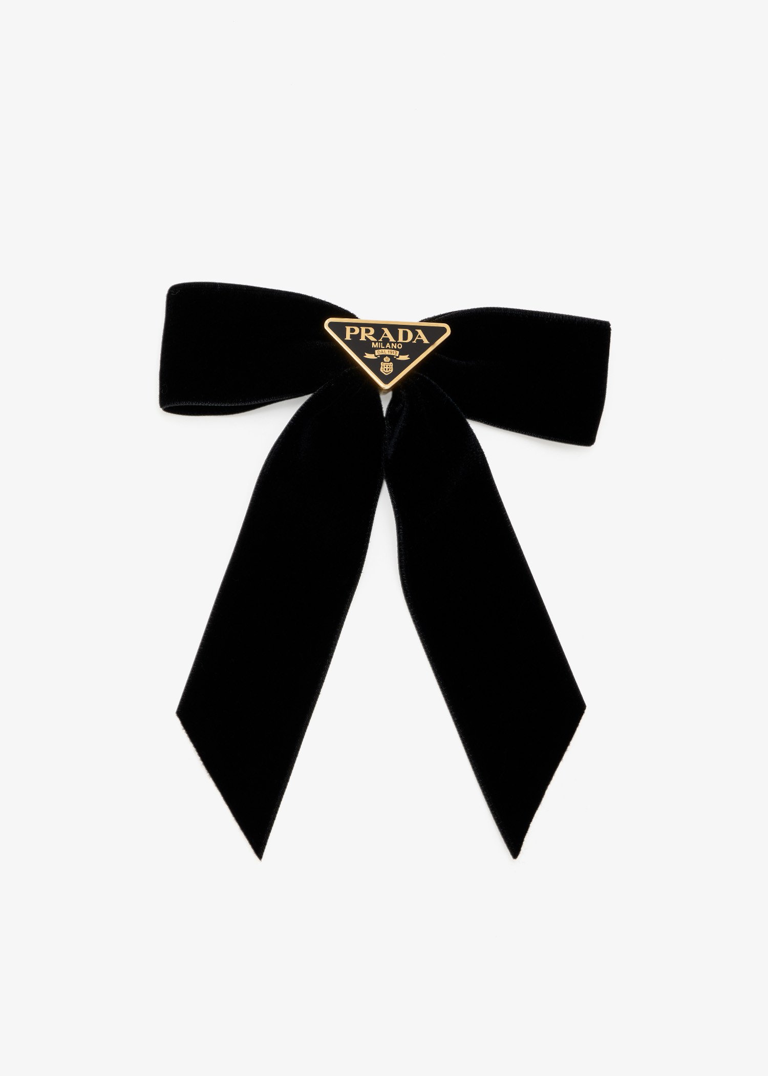 

Velvet hair clip, Black