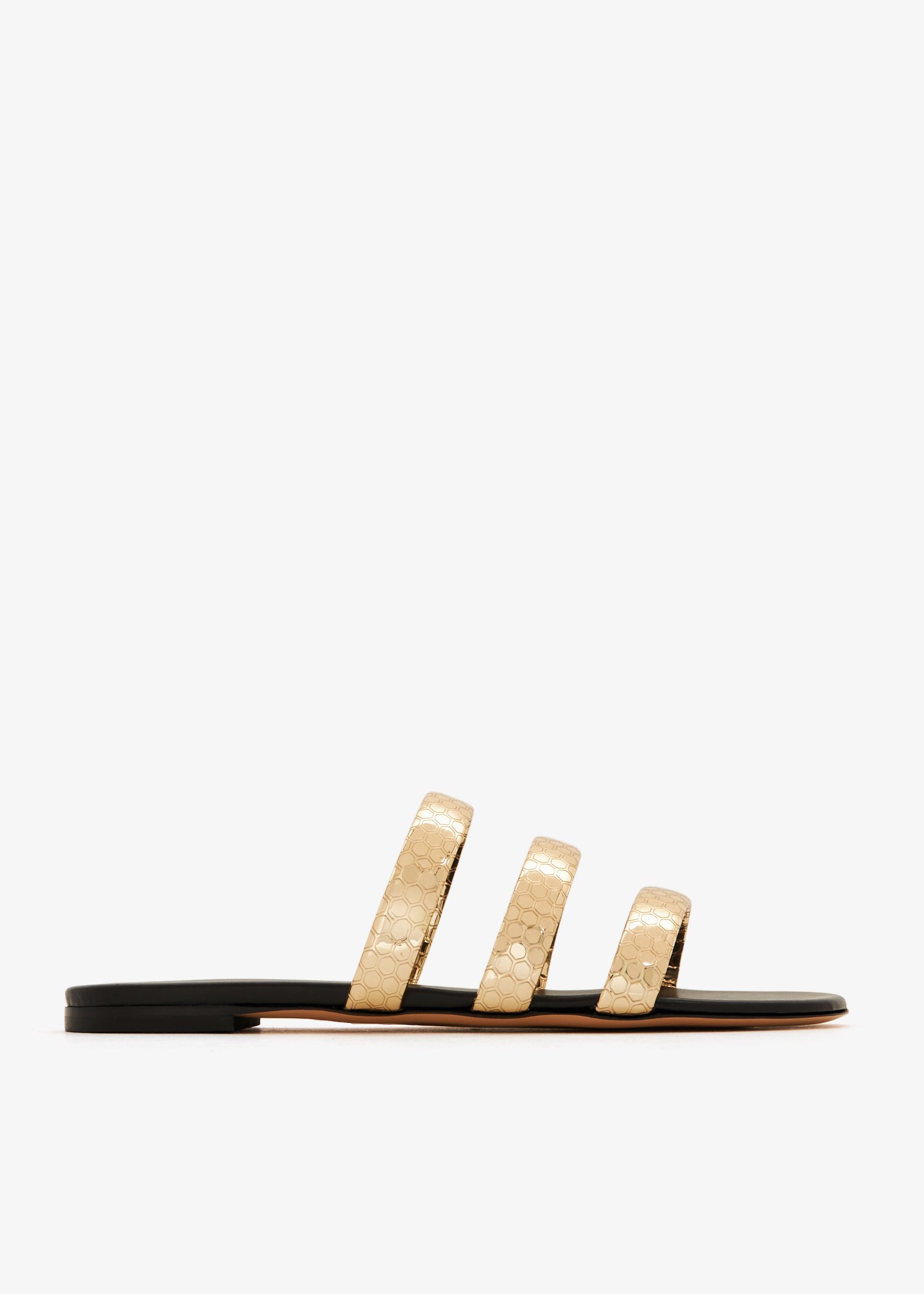 

Atomium flat sandals, Gold