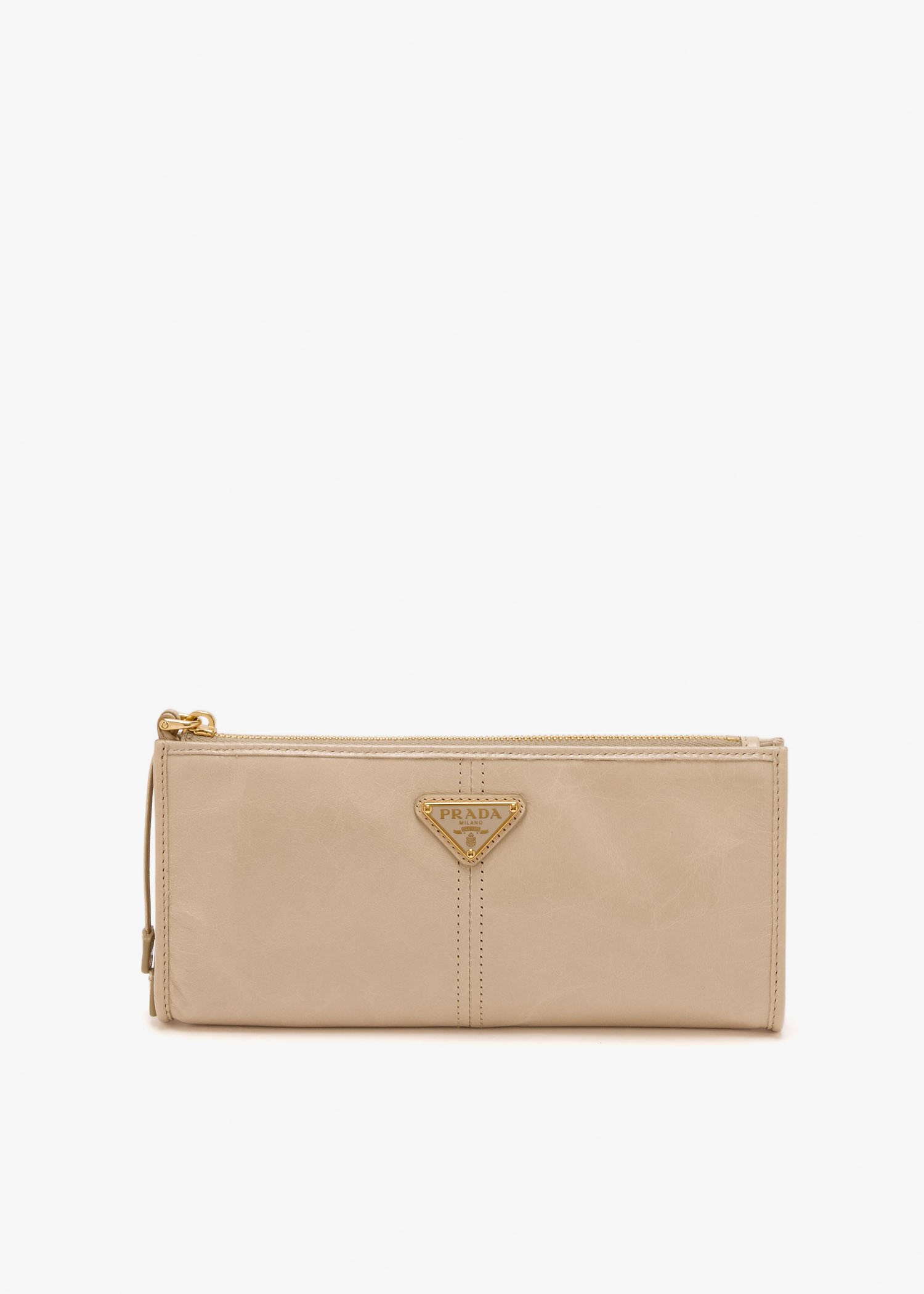 

Leather pouch, Beige