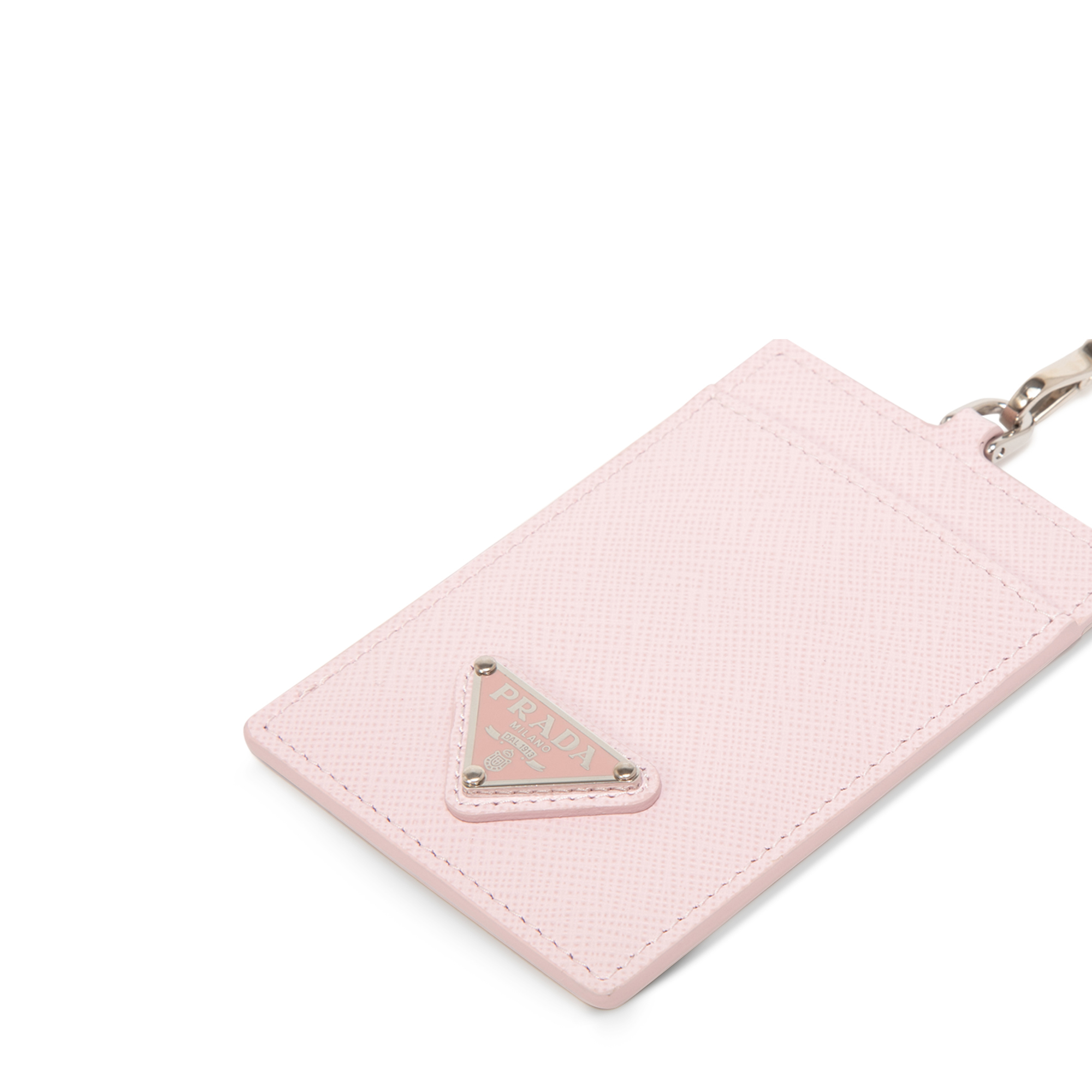 

Leather badge holder, Pink