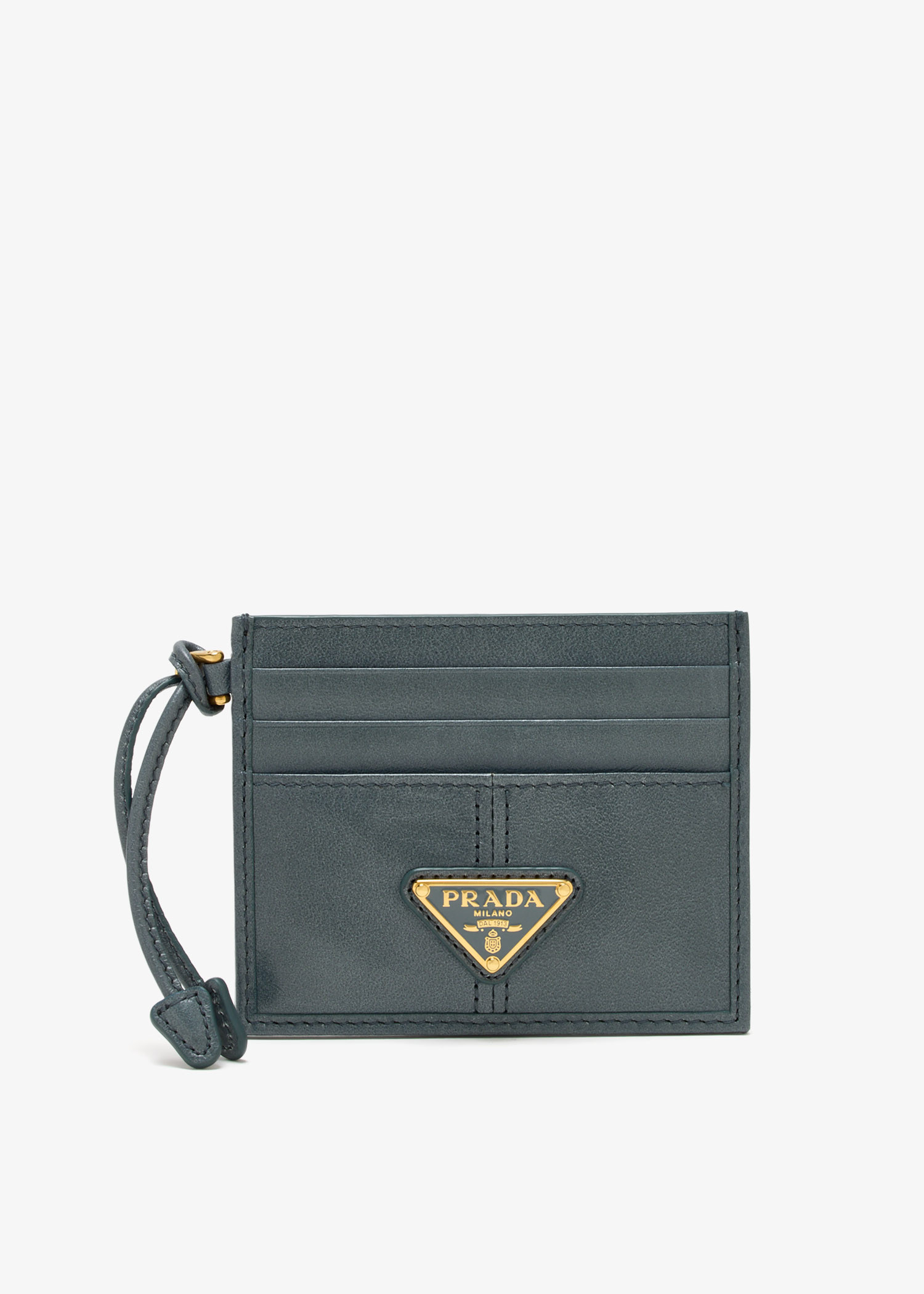 

Leather card holder, Blue