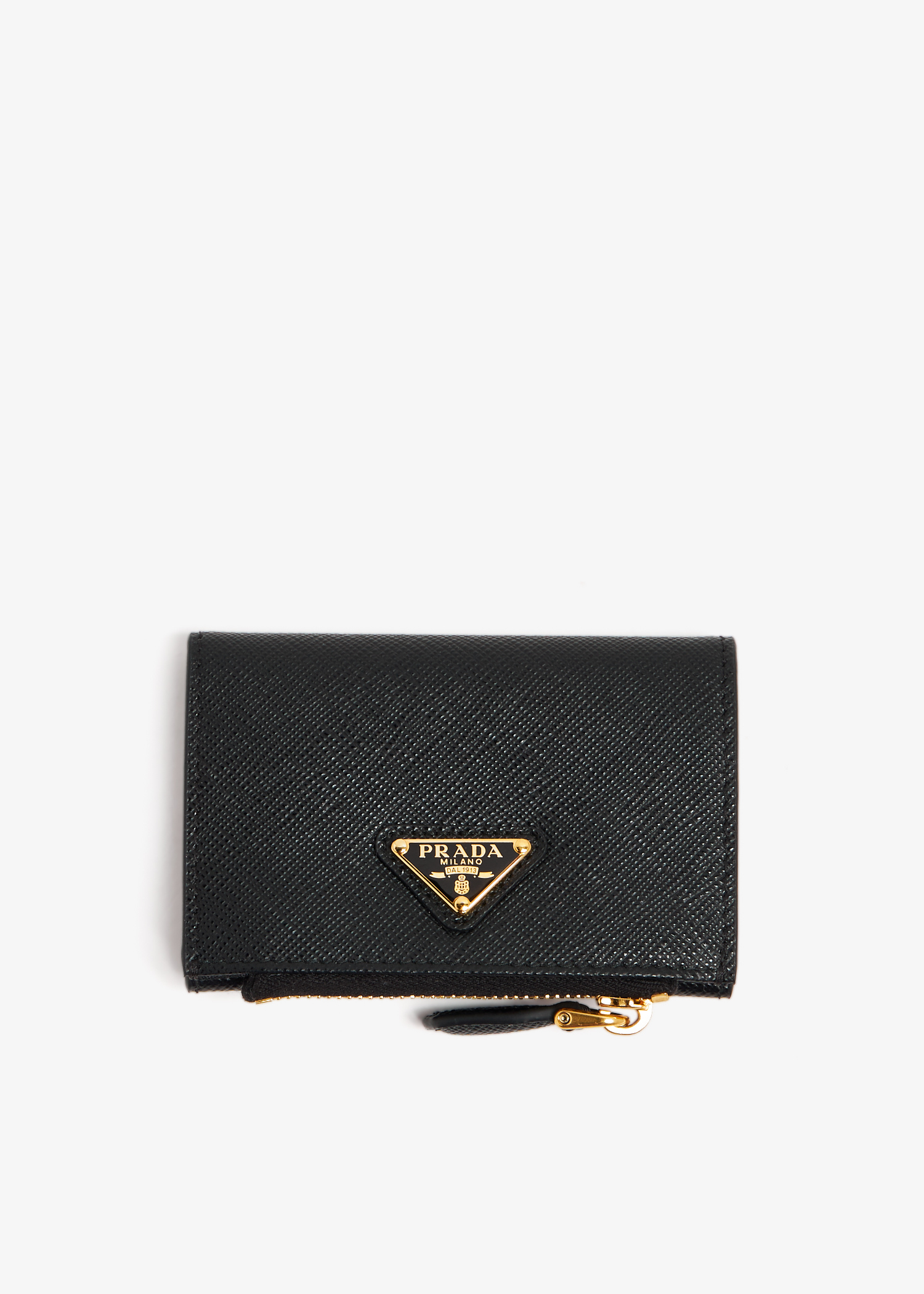 

Saffiano leather cardholder, Black