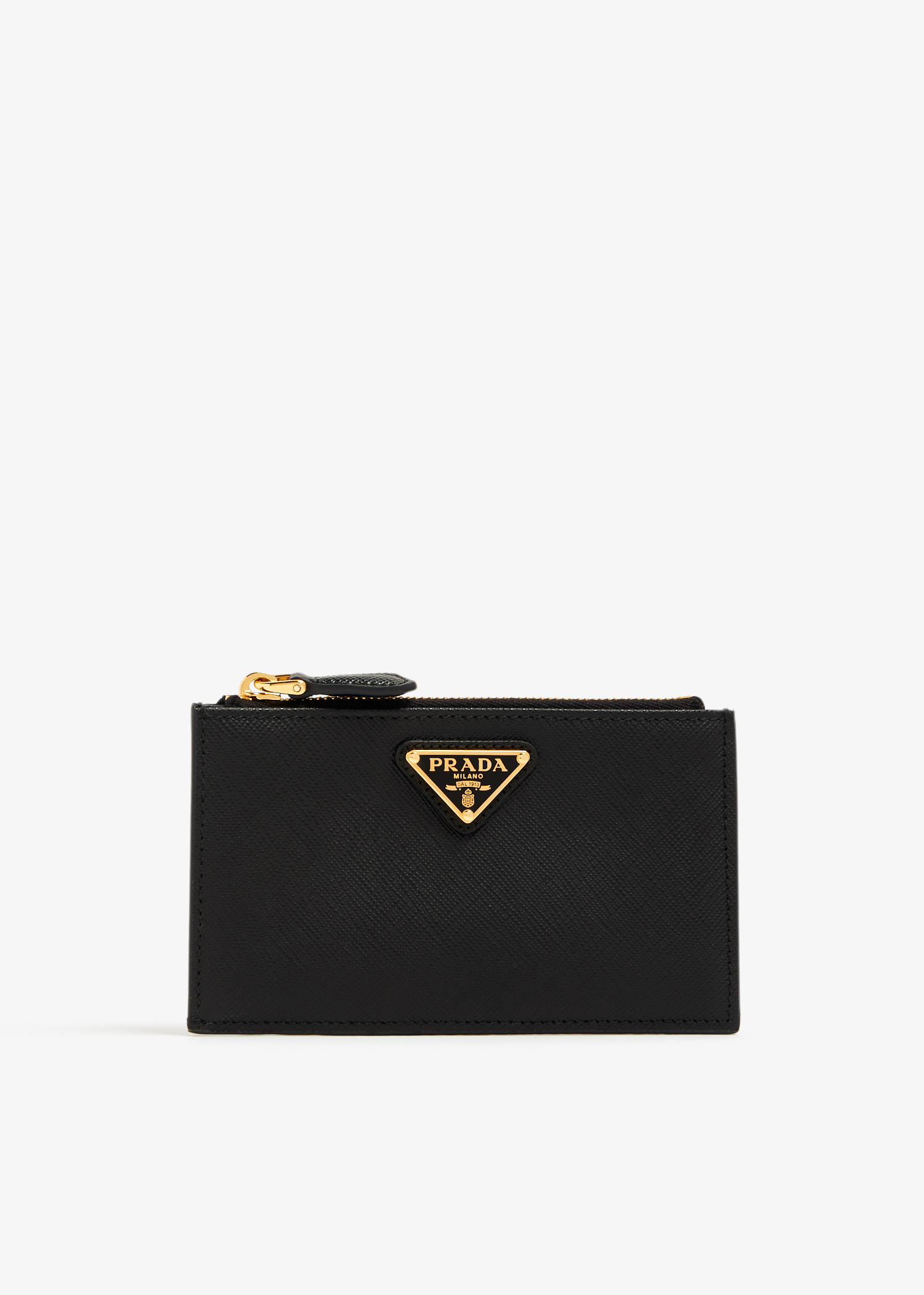 

Saffiano leather cardholder, Black