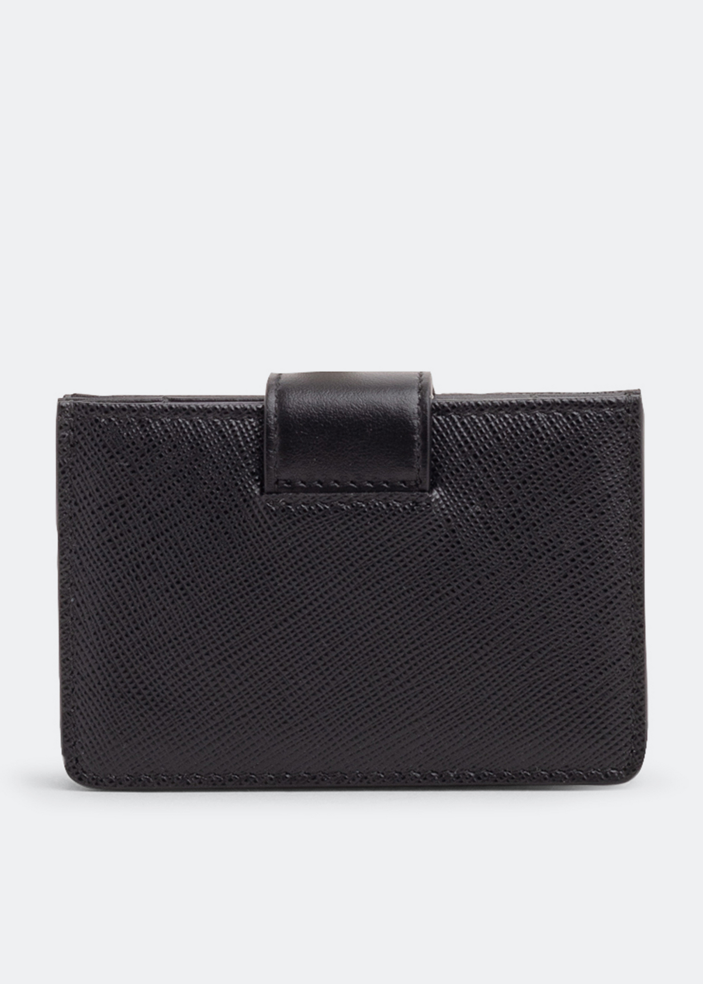 

Saffiano leather cardholder, Black