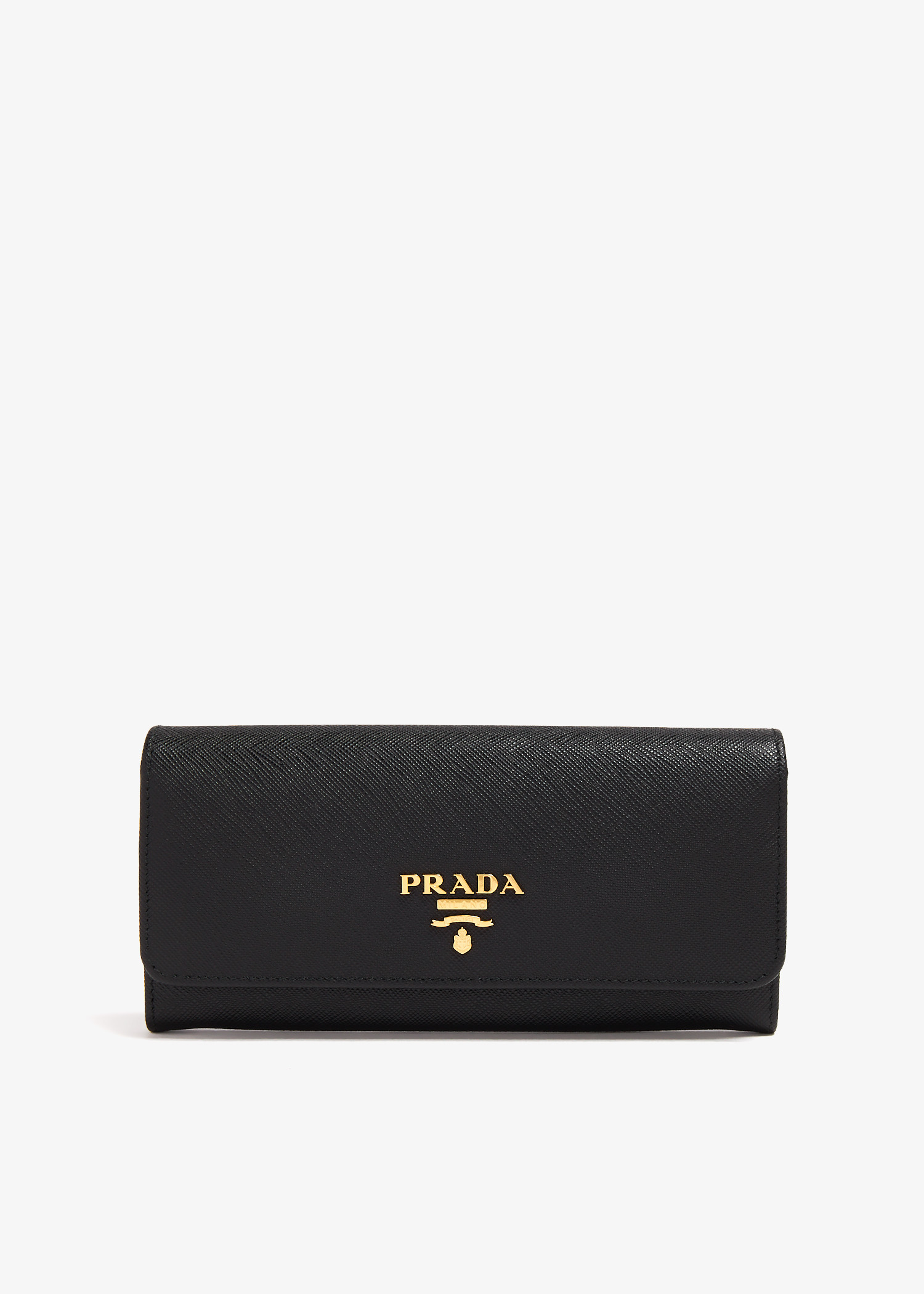 

Large Saffiano leather wallet, Black