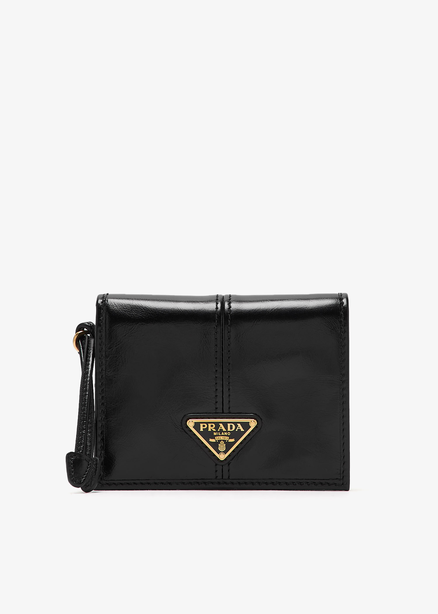 

Small leather wallet, Black
