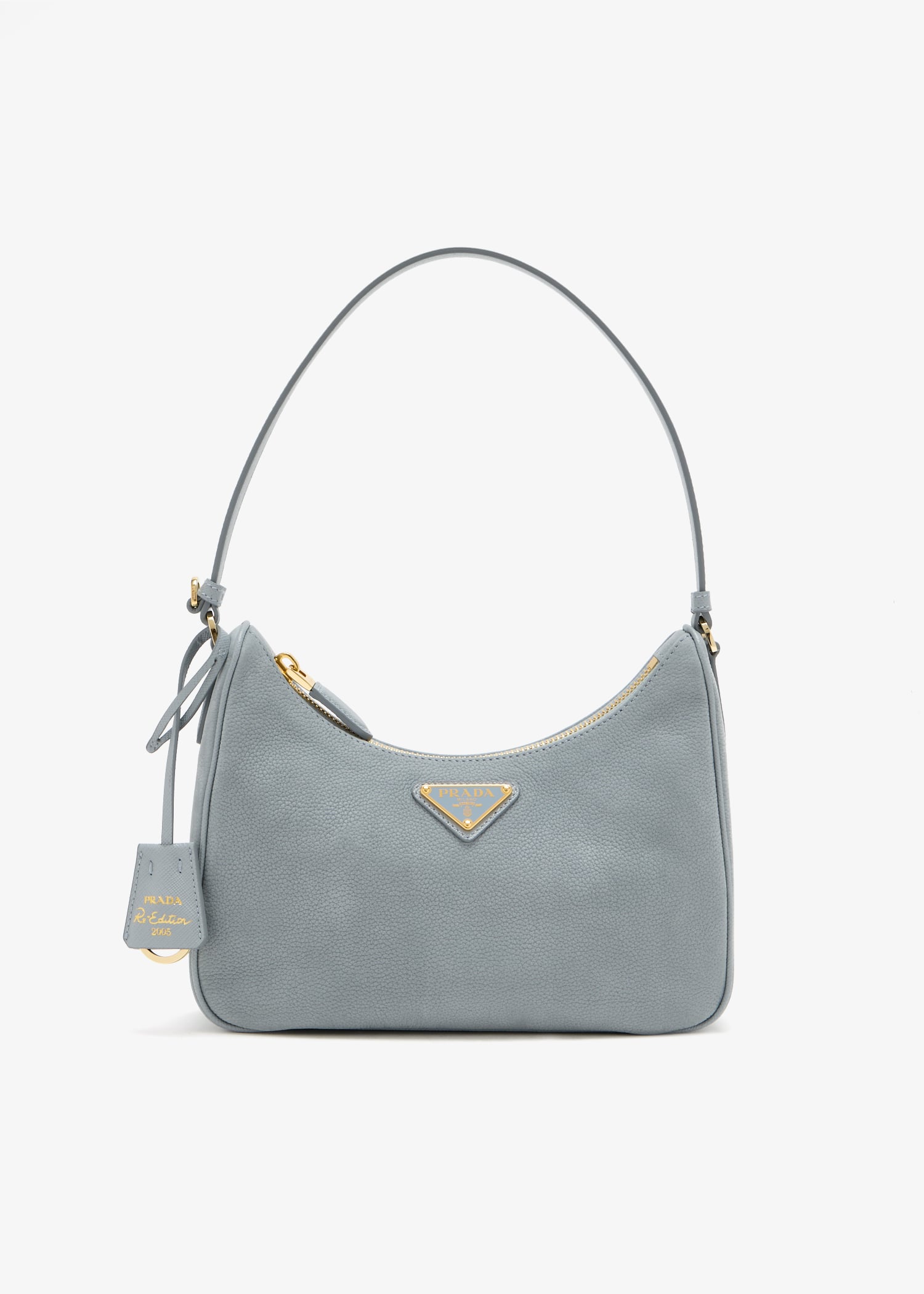 

Prada Re-Edition 2005 nubuck and Saffiano leather mini bag, Blue