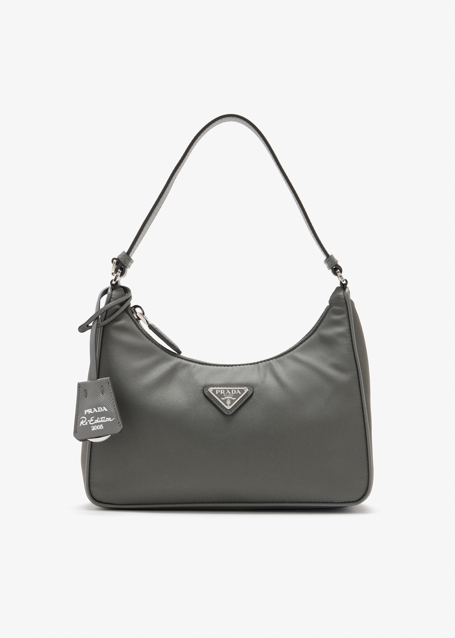 

Prada Re-Edition 2005 Re-Nylon and Saffiano mini bag, Grey