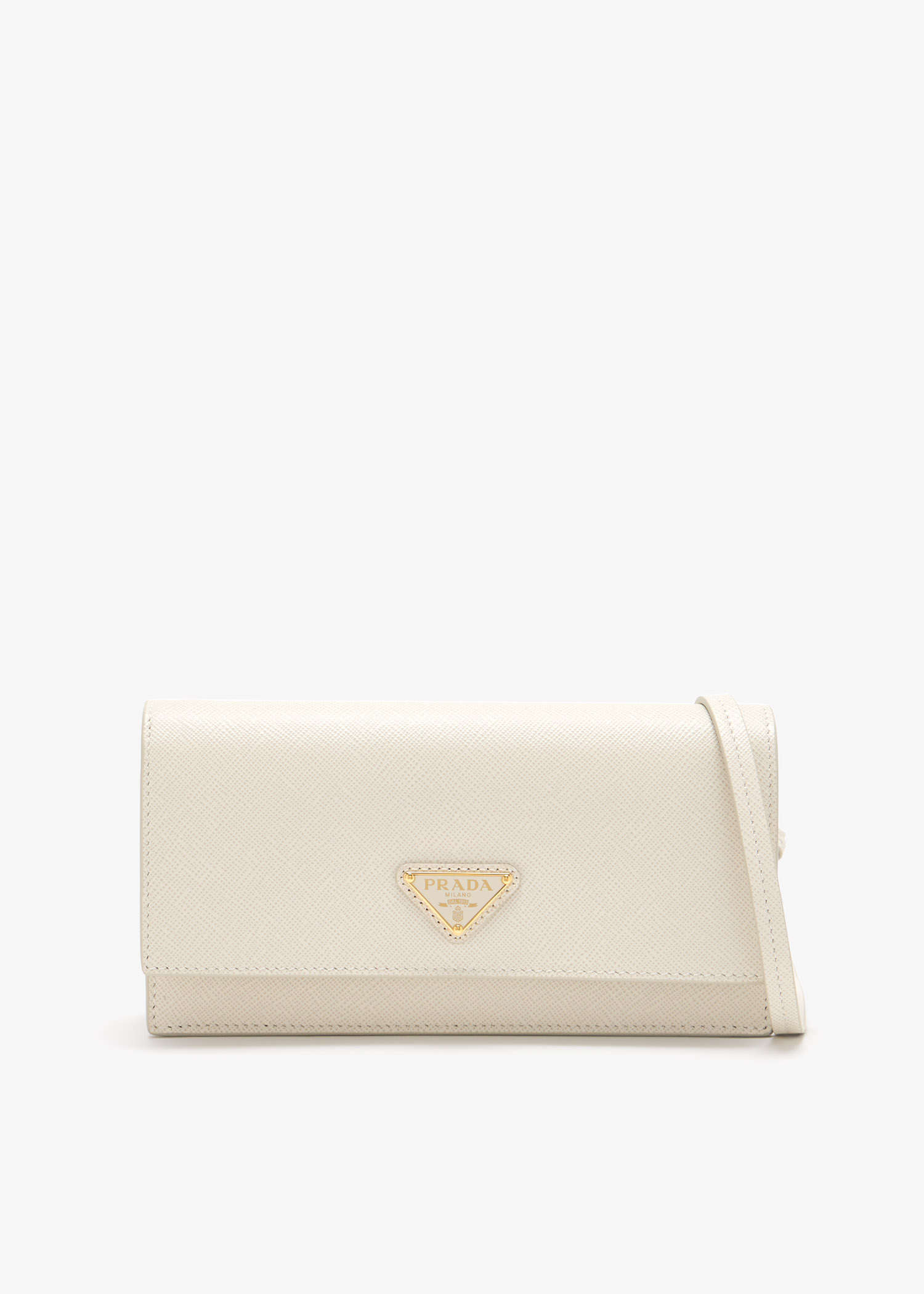 

Saffiano leather mini bag, Cream