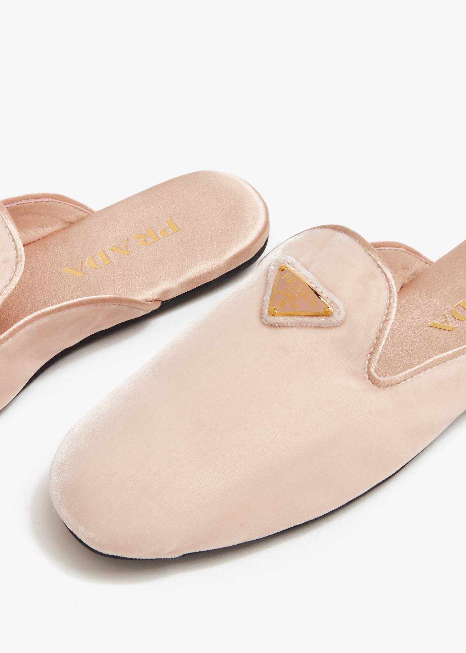 

Velvet slippers, Pink