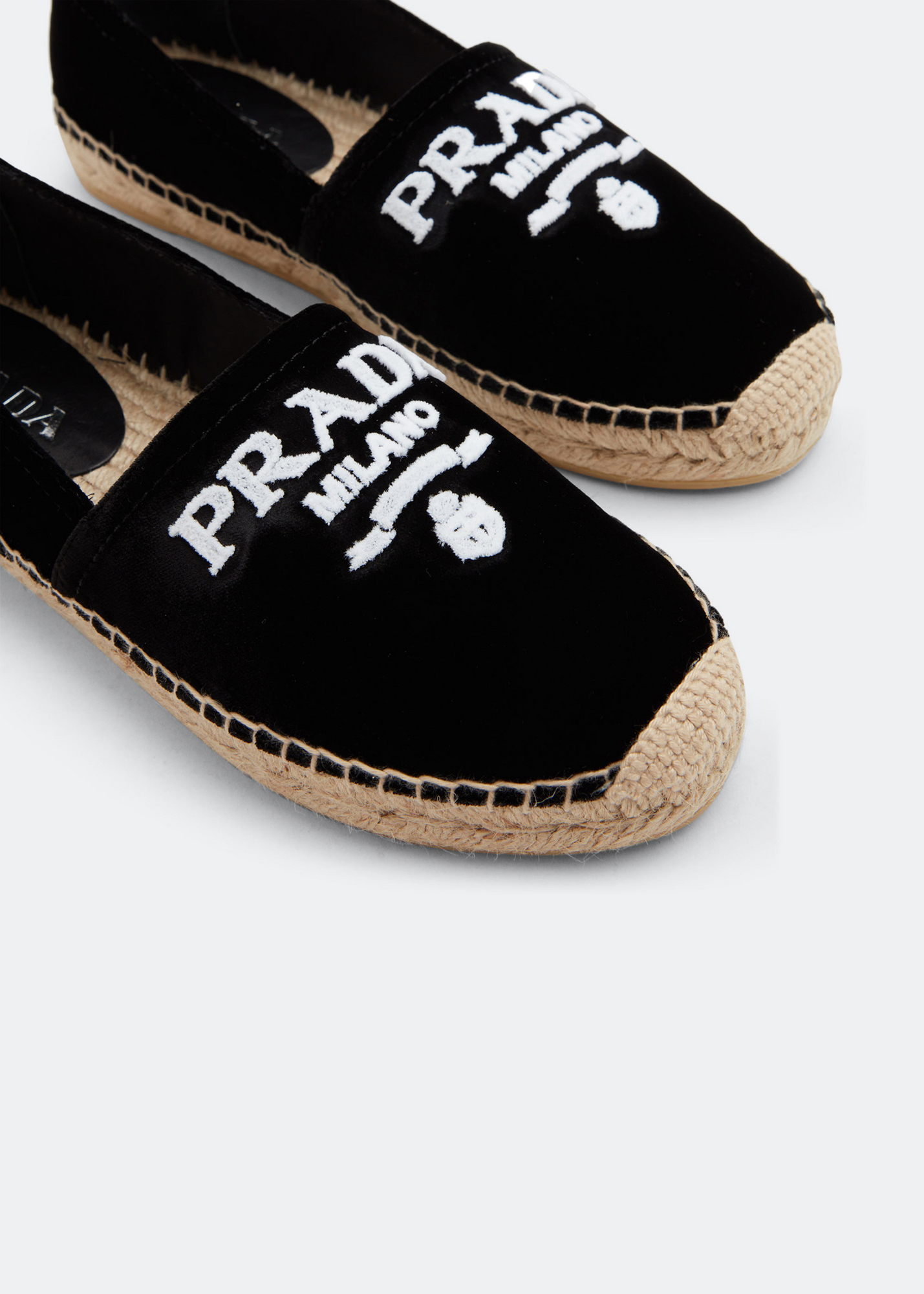 

Velvet espadrilles, Black