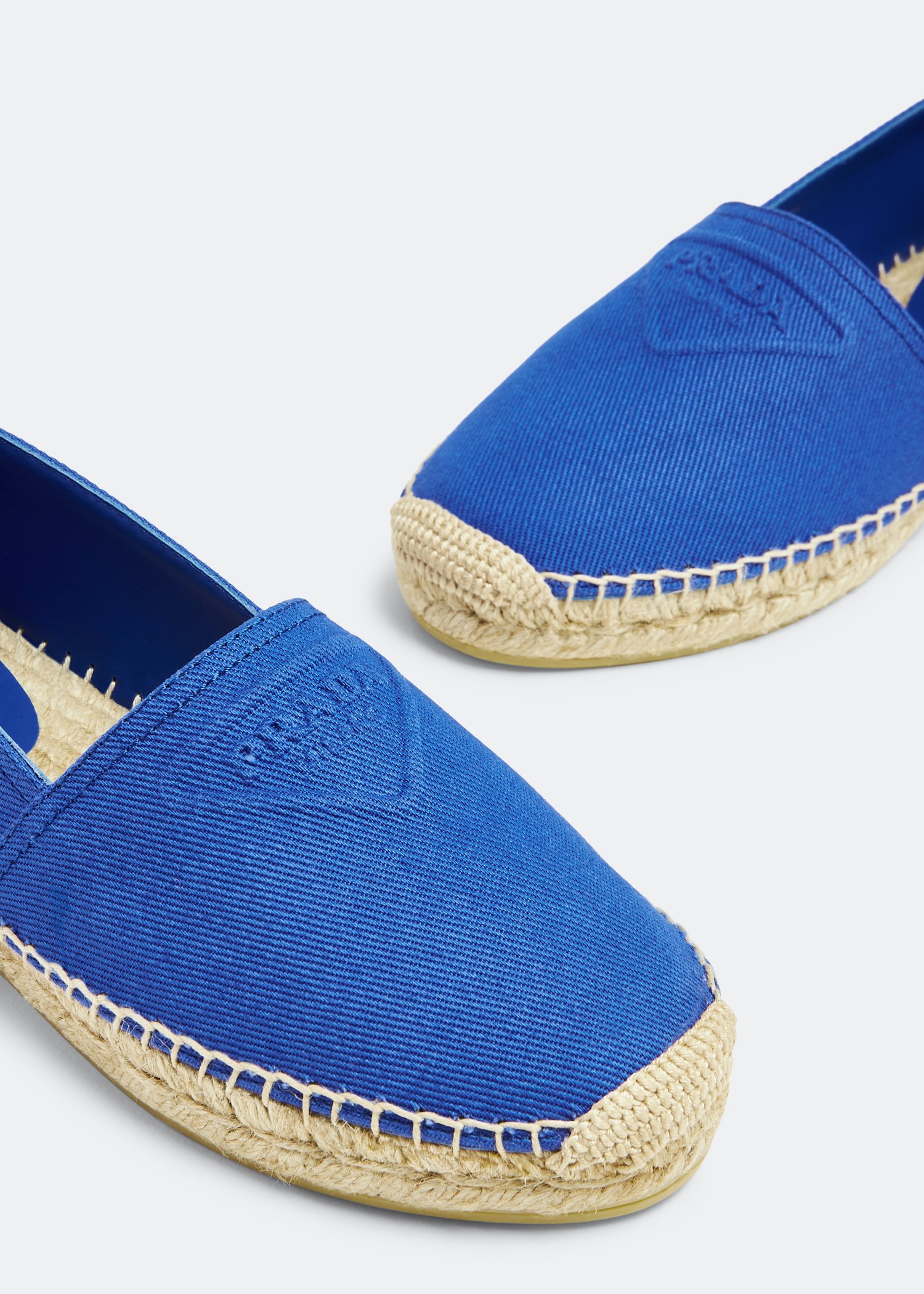 

Cotton drill espadrilles, Blue