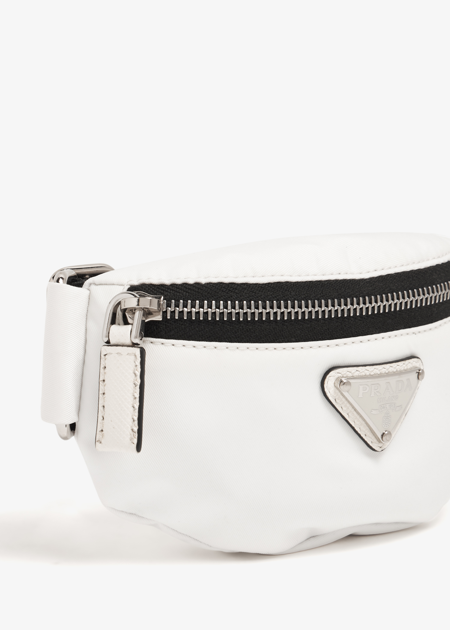 

Nylon mini-pouch, White