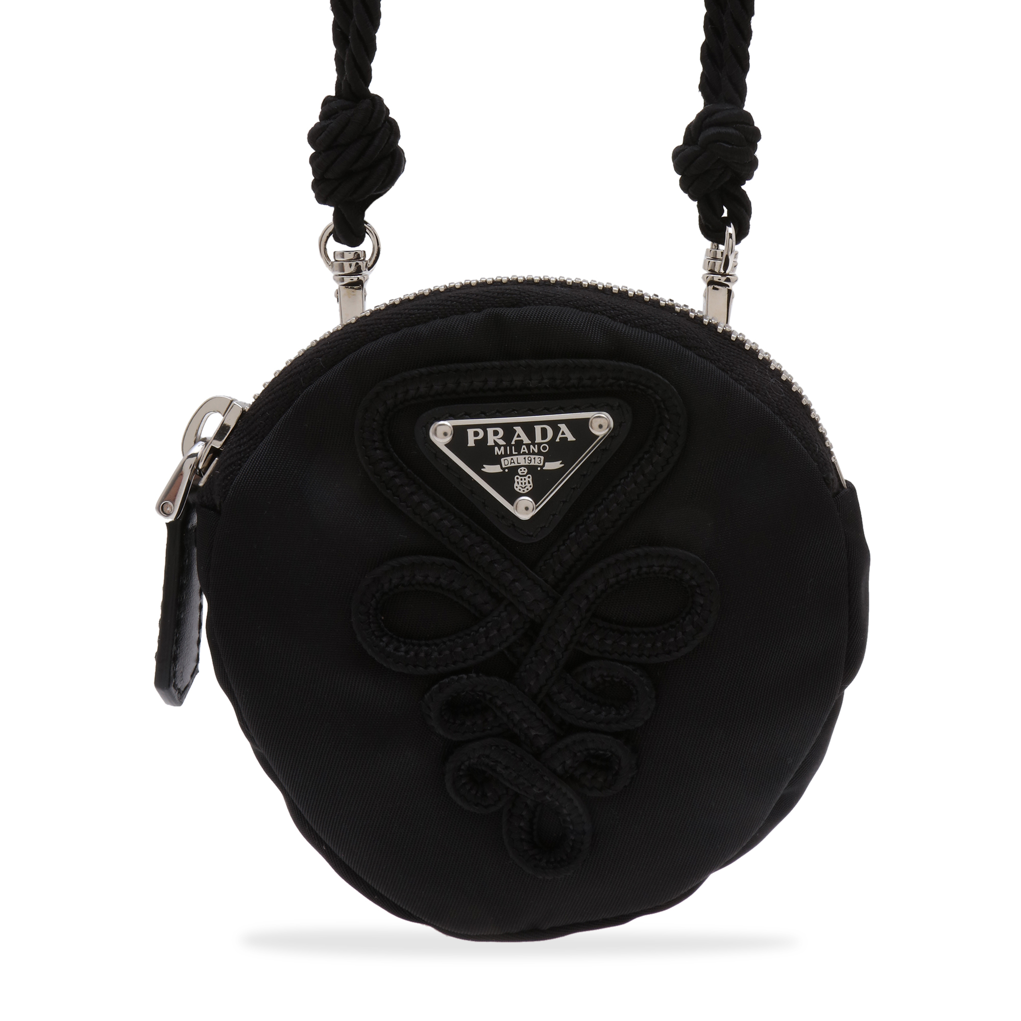 

Nylon coin pouch, Black