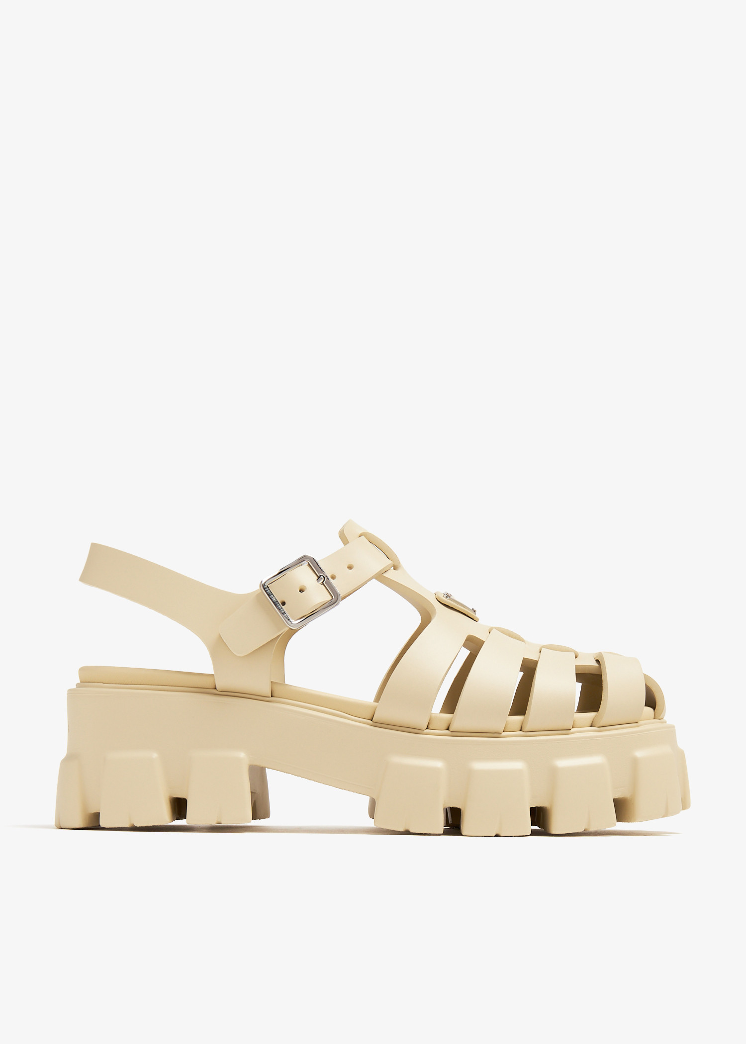 

Rubber Monolith sandals, Beige