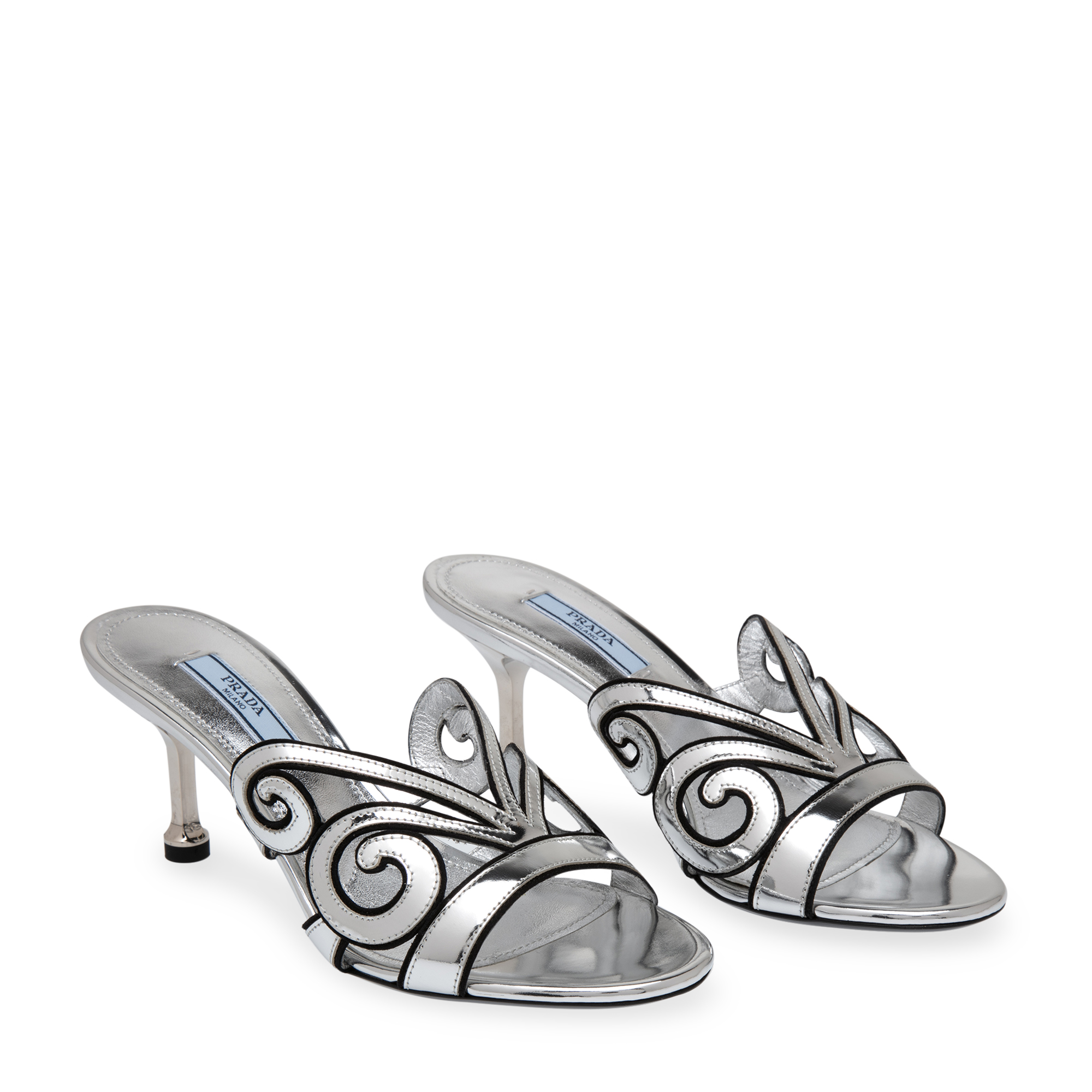

Suede sandals, Silver