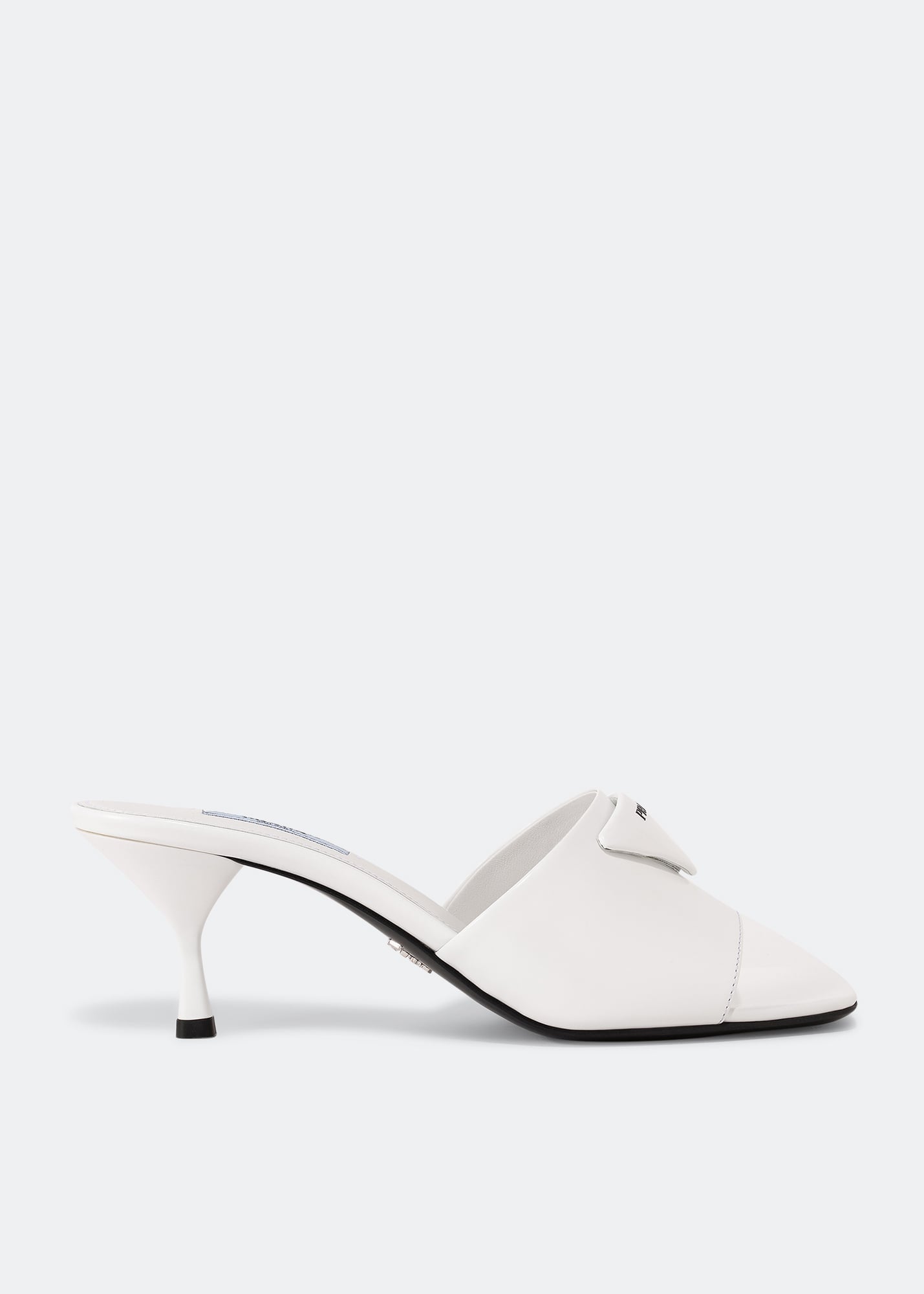 

Open-toe mules, White