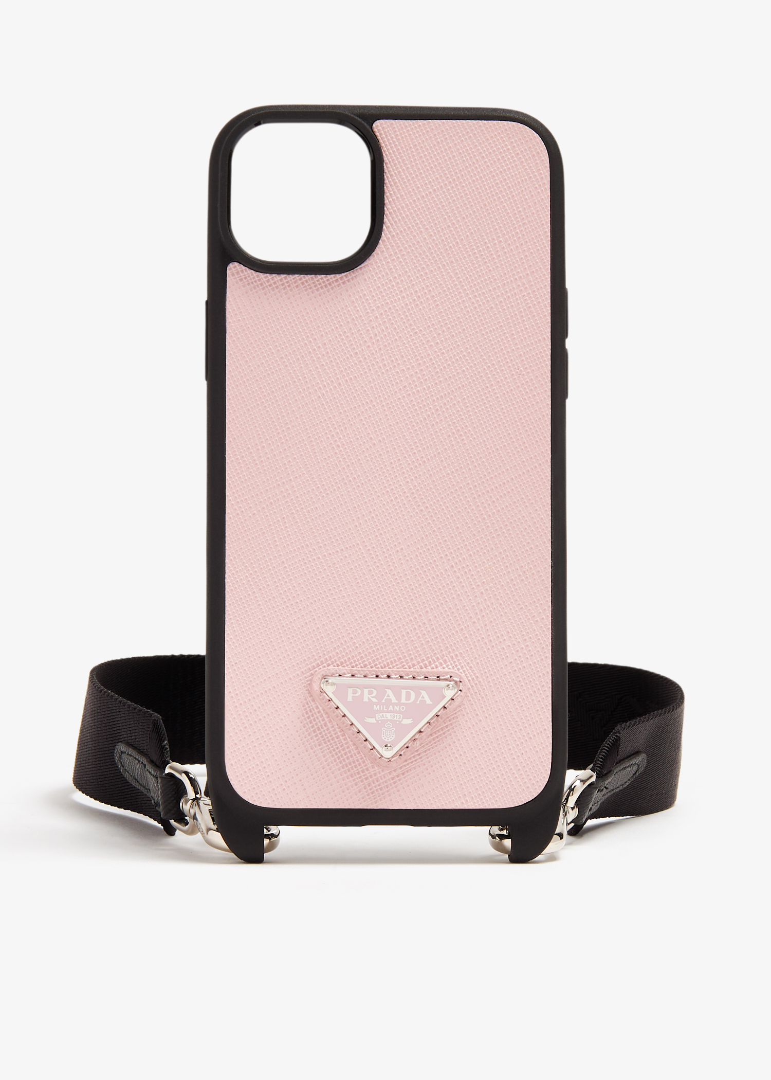 

iPhone 14 Plus saffiano leather cover, Pink