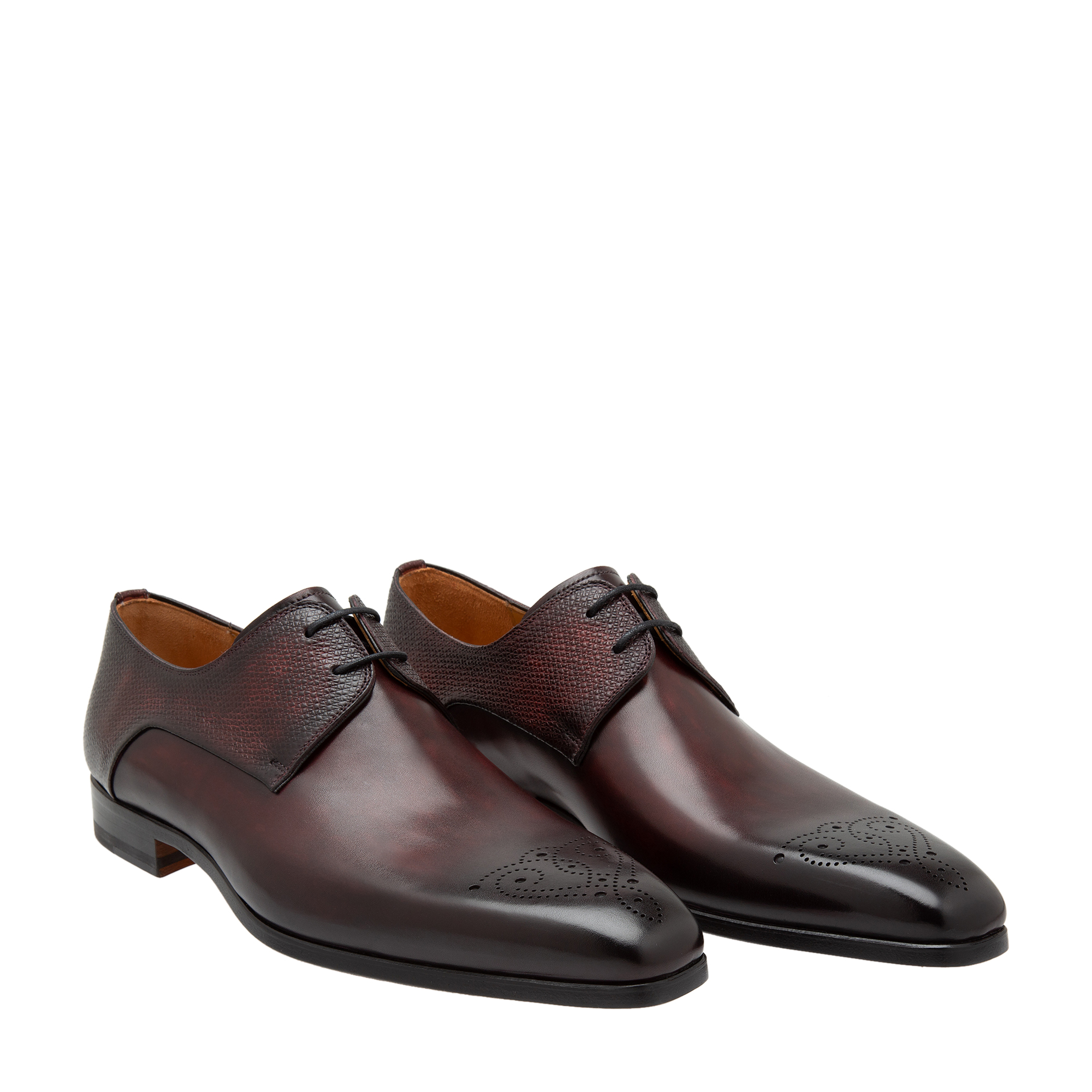 

Leather derby shoes, Brown
