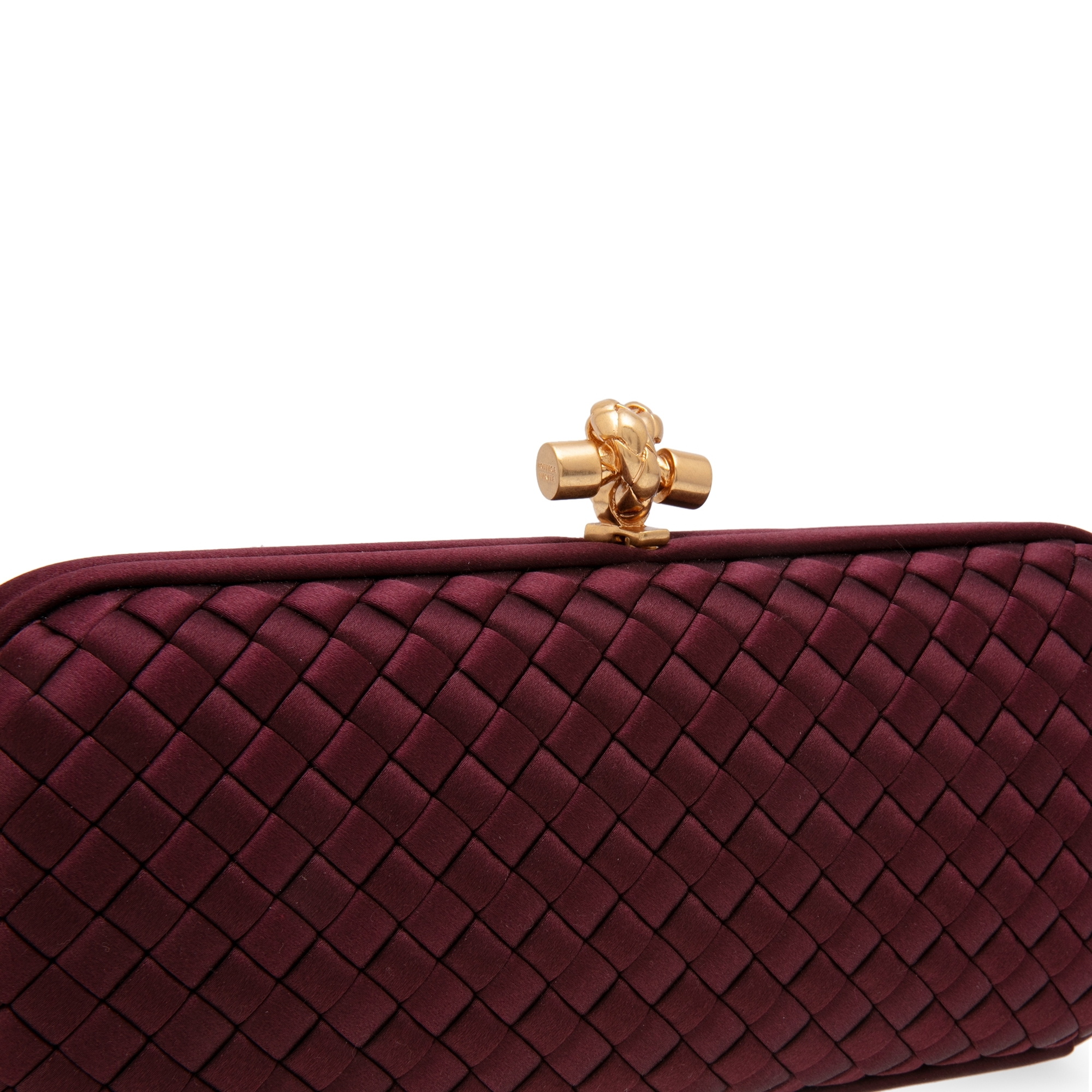 

Intrecciato Stretch Knot clutch, Red