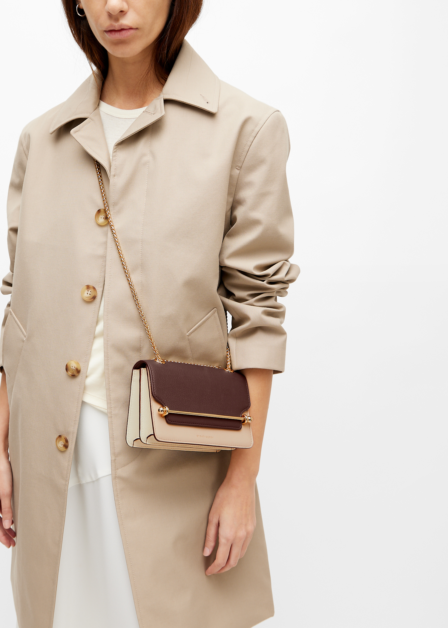 

East/West mini bag, Brown