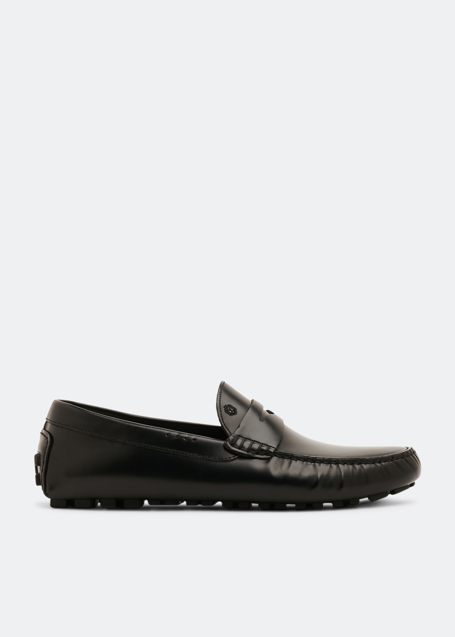 

Victor leather driver shoes, Black