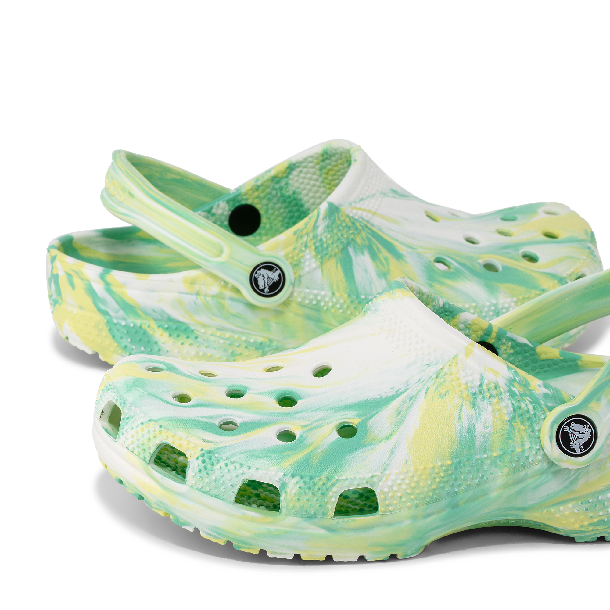 

Classic marbled clogs, Green