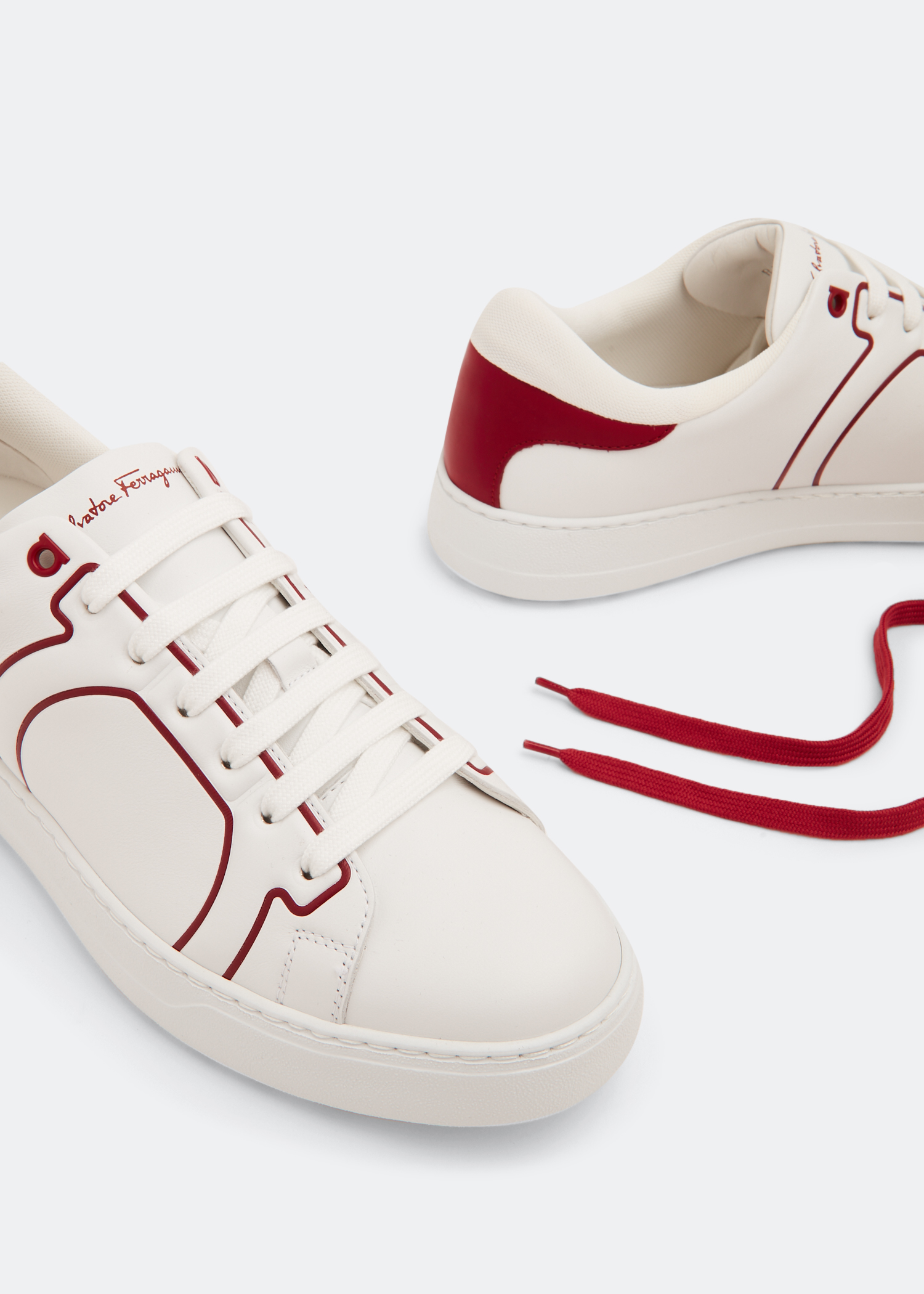 

Gancini sneakers, White