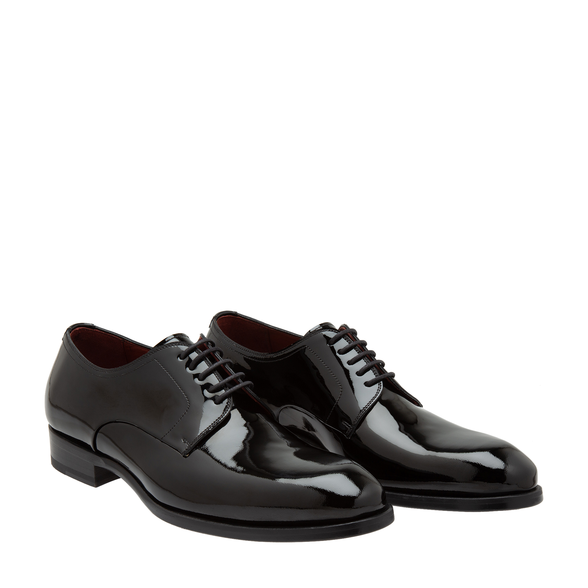 

Leather derby shoes, Black