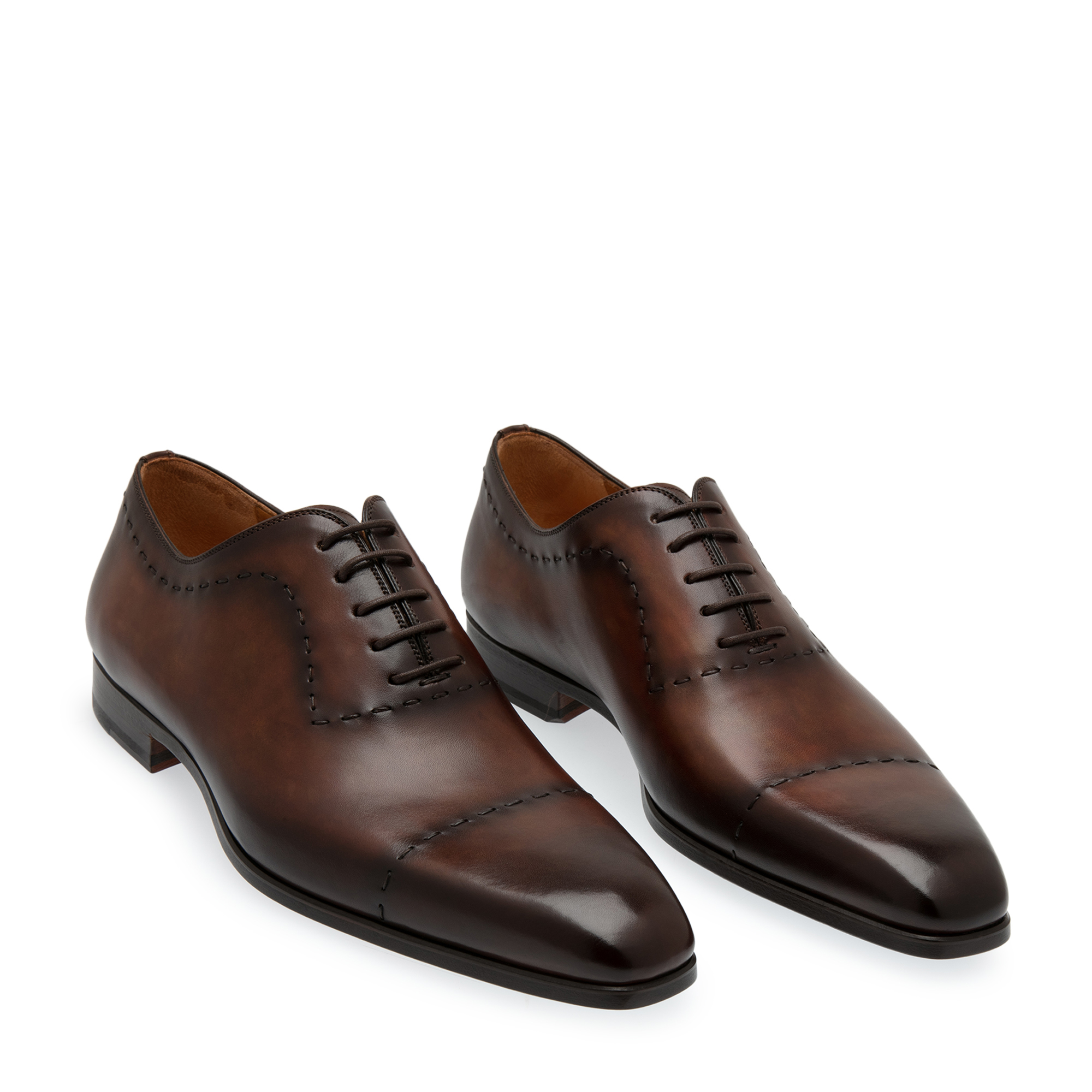 

Leather Oxford shoes, Brown