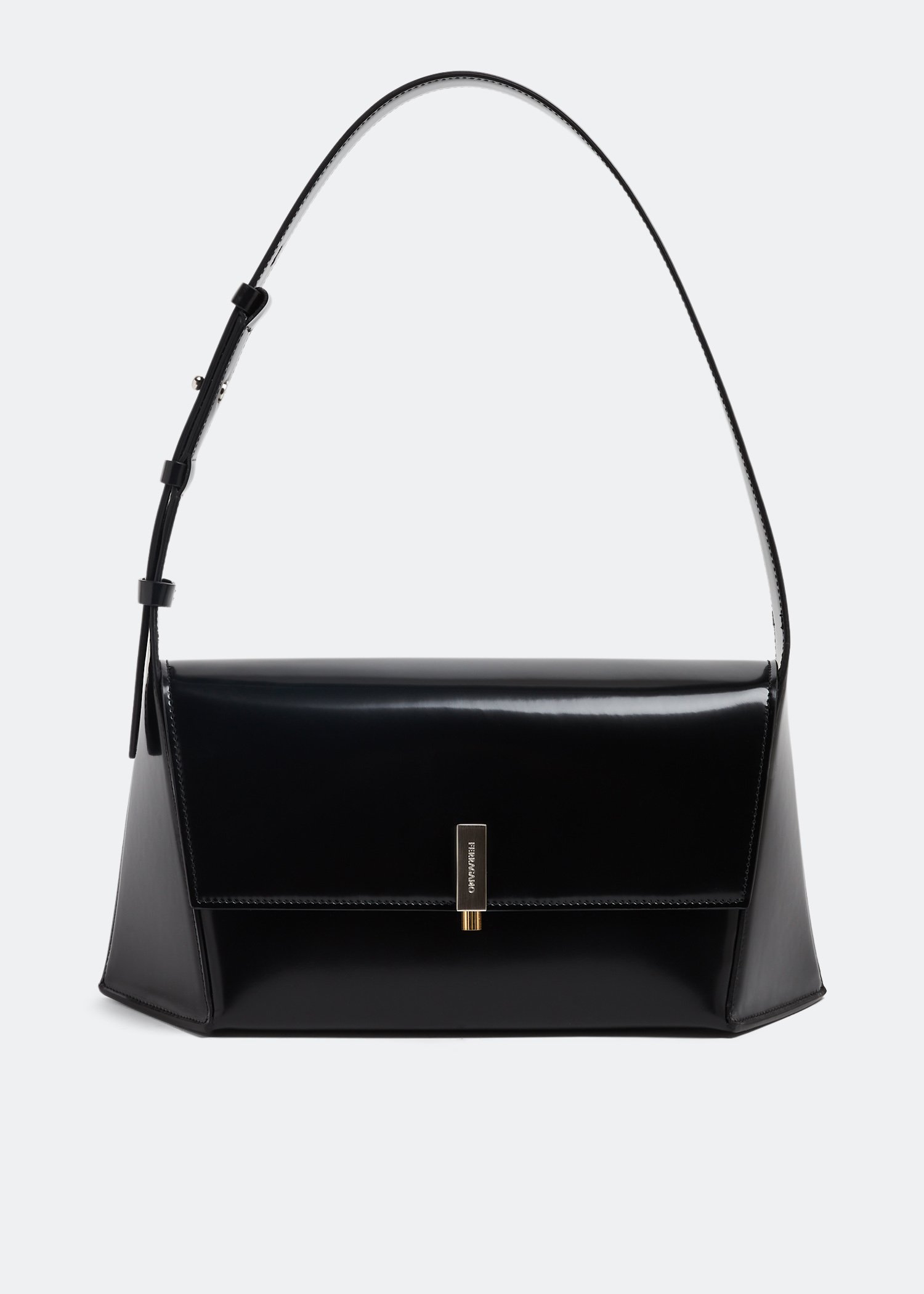 

Geometric shoulder bag, Black