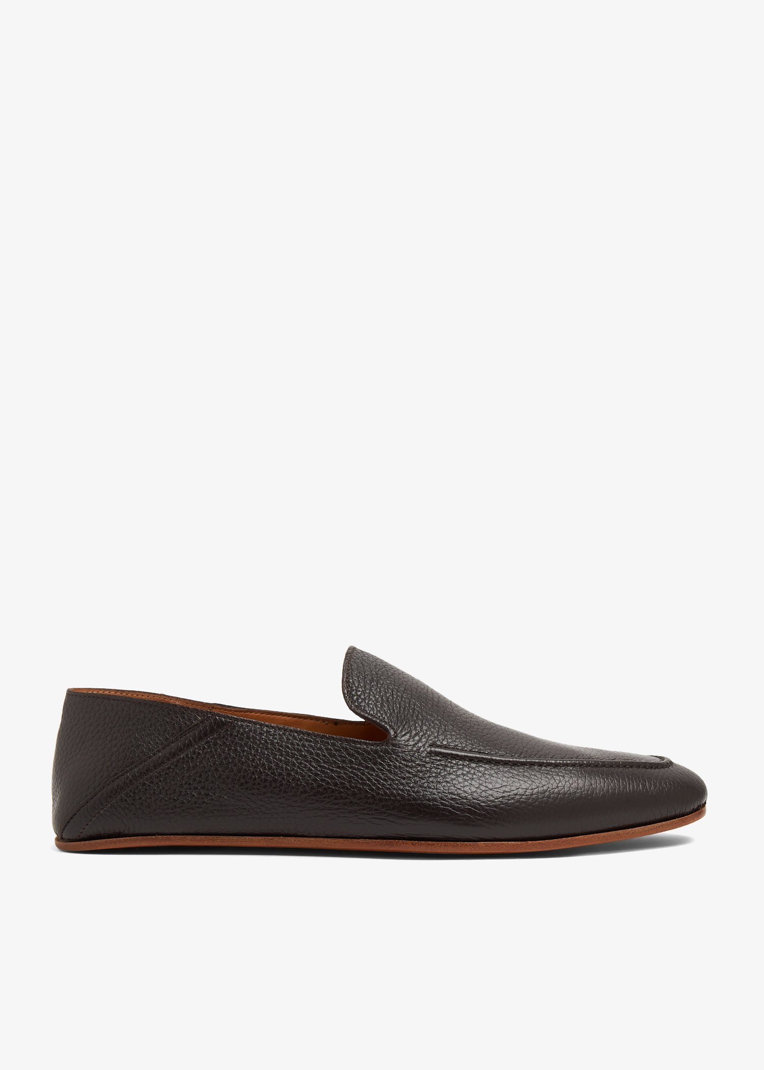 

Leather slippers, Brown