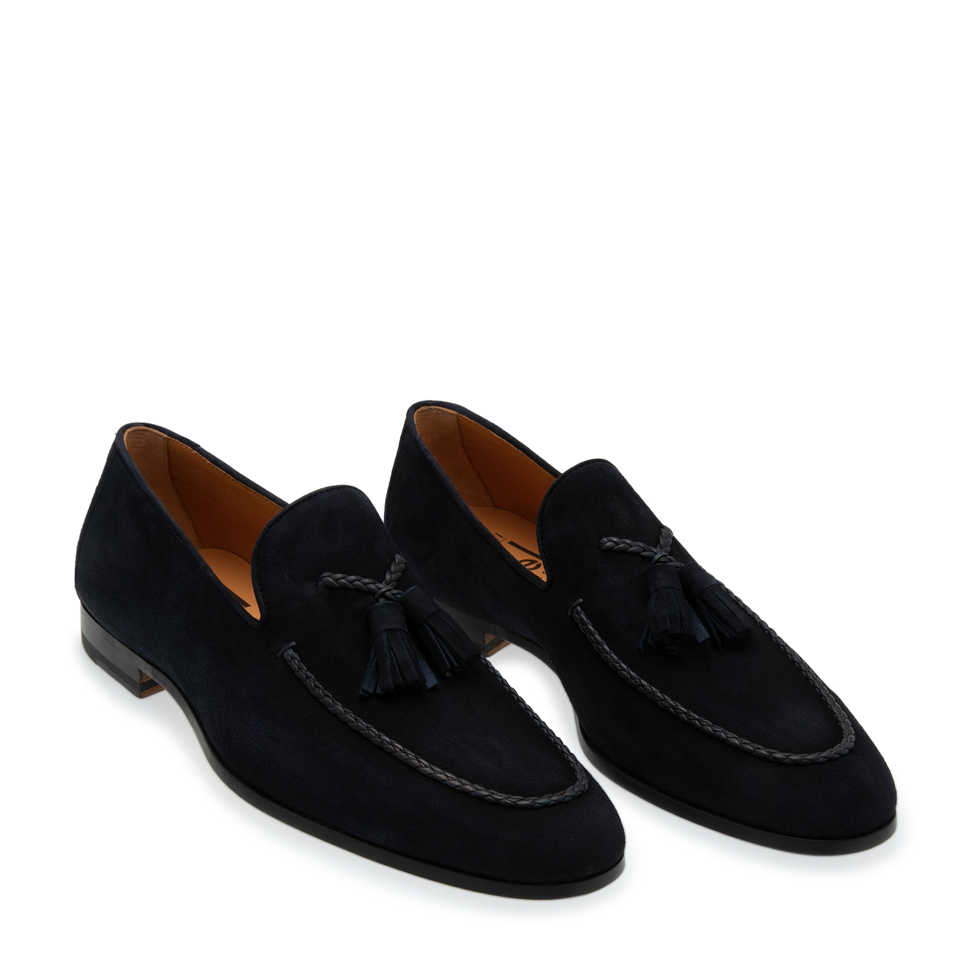 

Suede tassel loafers, Blue