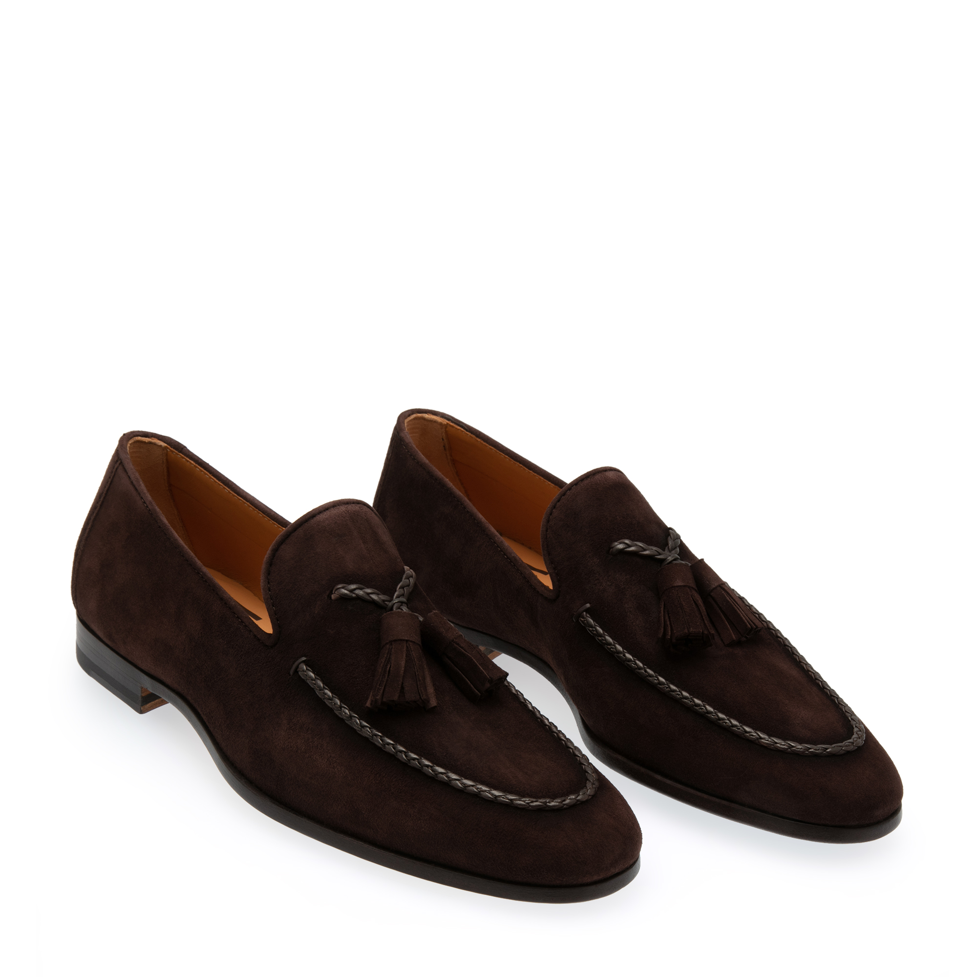

Suede tassel loafers, Brown