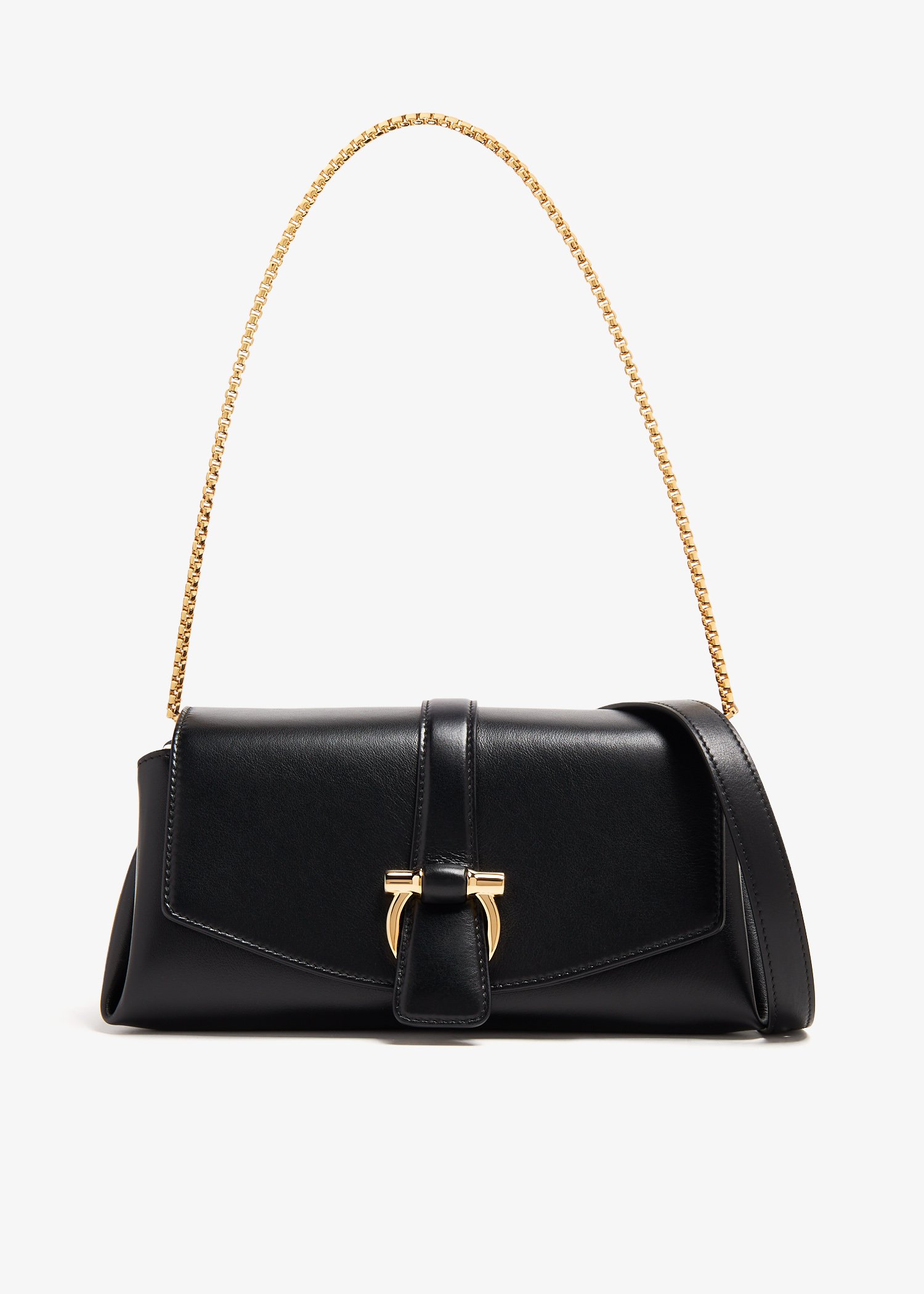 

Flap small shoulder bag, Black