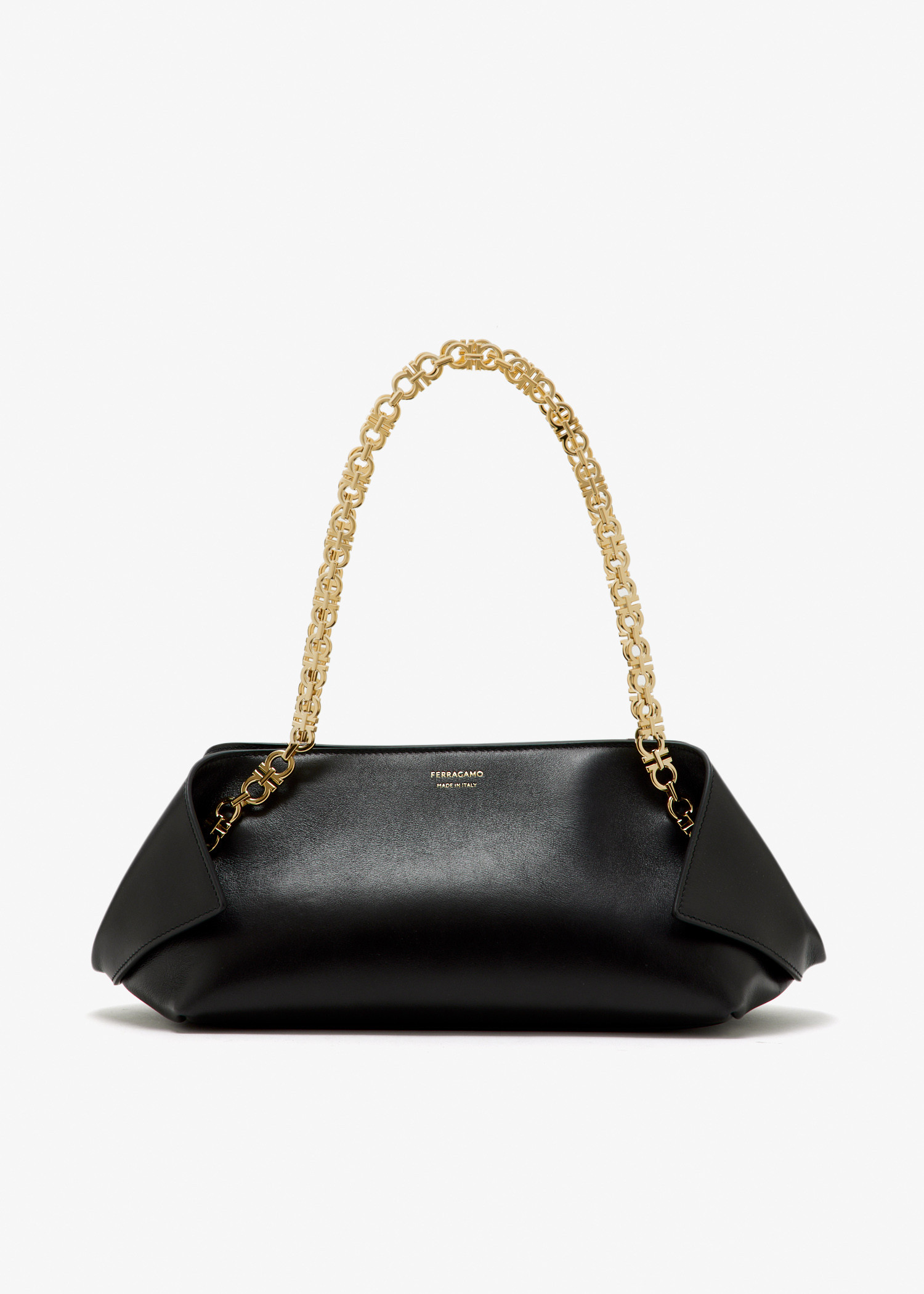 

Folded small shoulder bag, Black