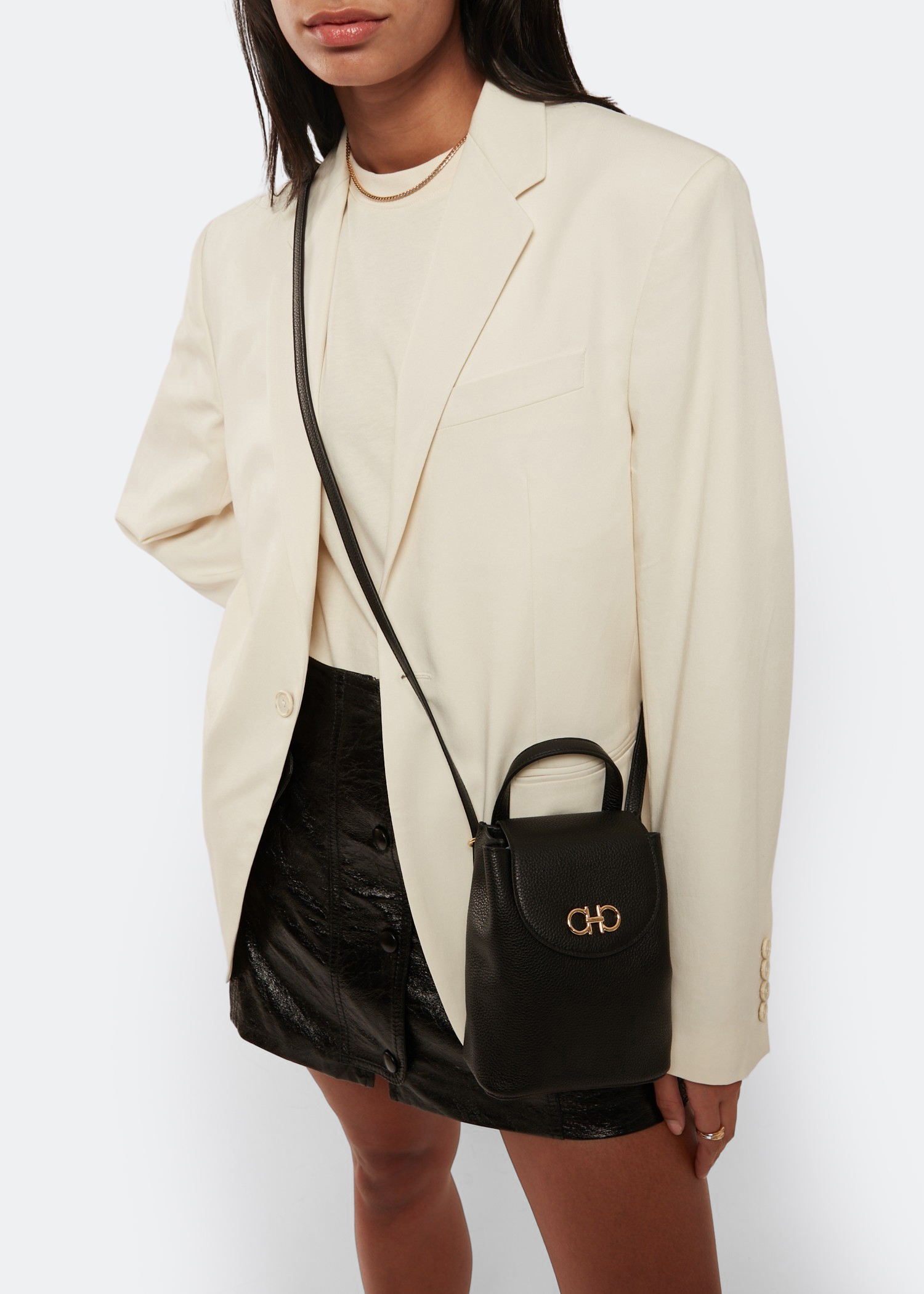 

Gancini mini bag, Black